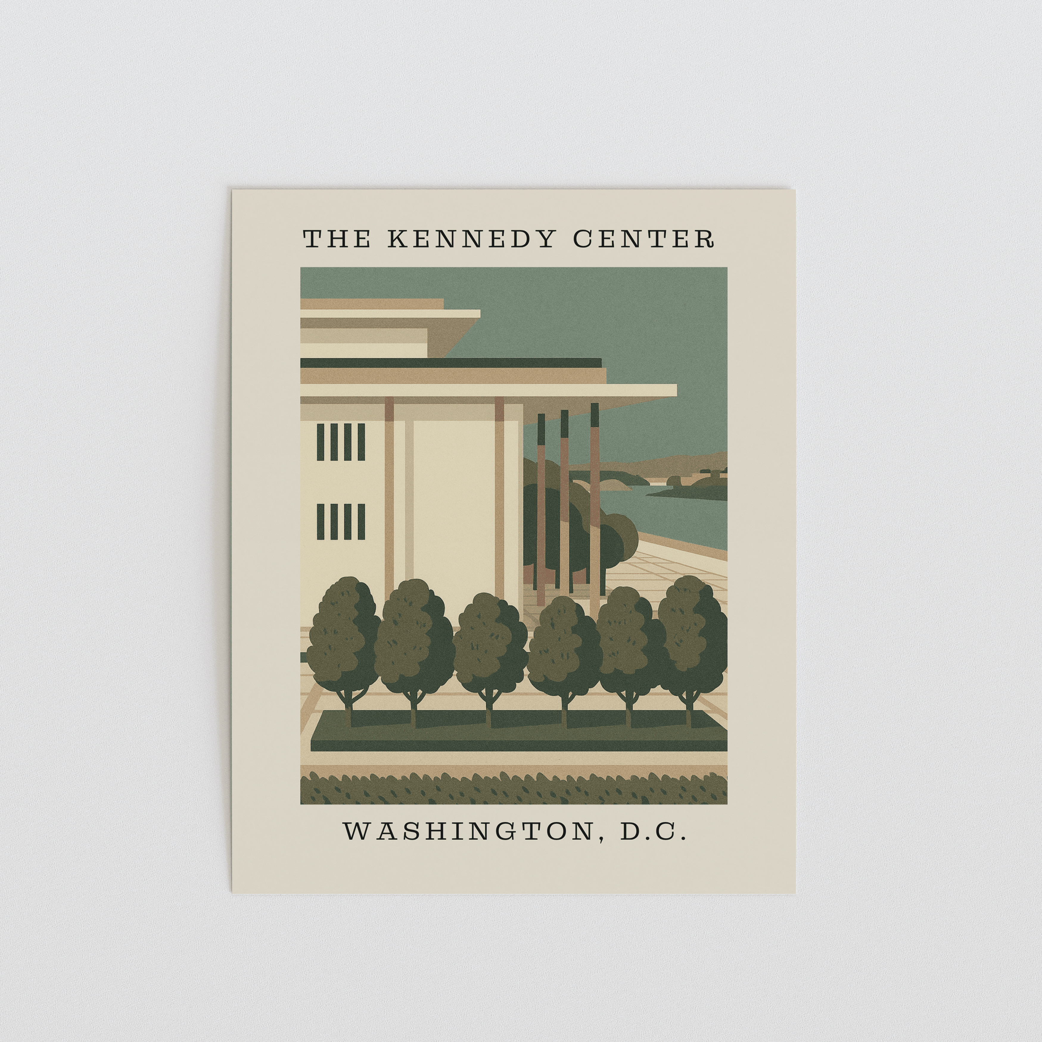 The Kennedy Center Art Print – Washington, D.C.