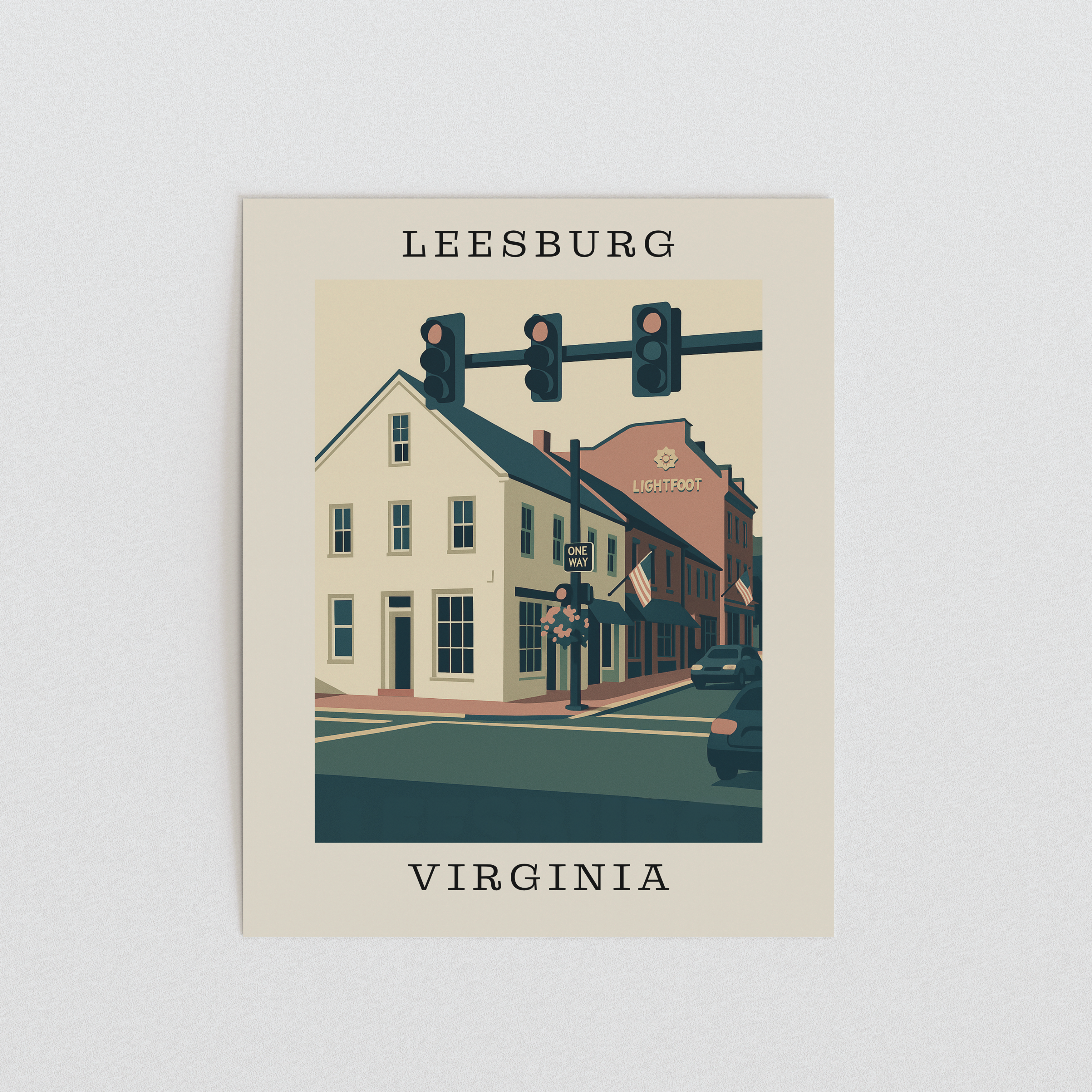 Leesburg, Virginia – Lightfoot Corner Art Print