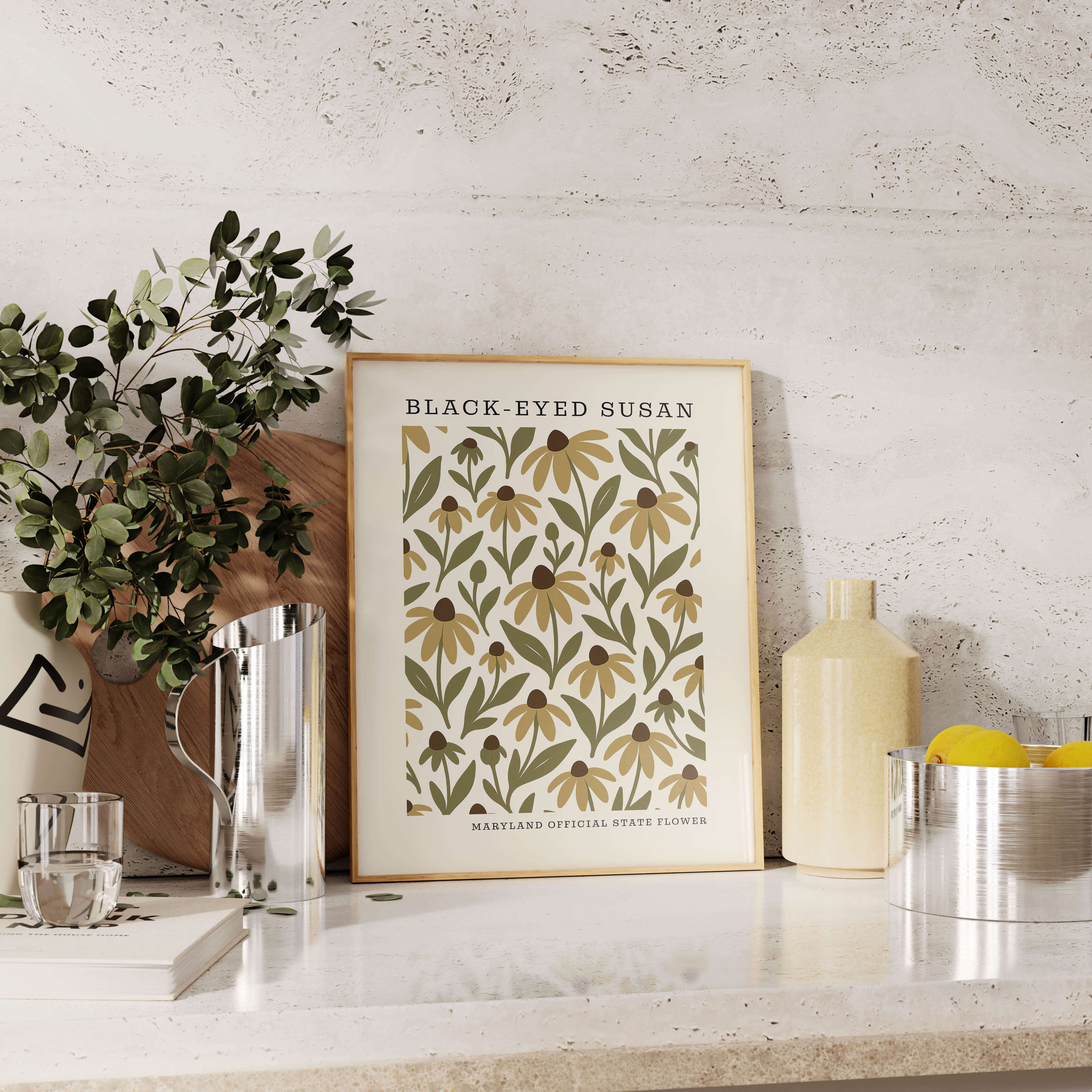 Maryland State Flower Art Print – Black-Eyed Susan