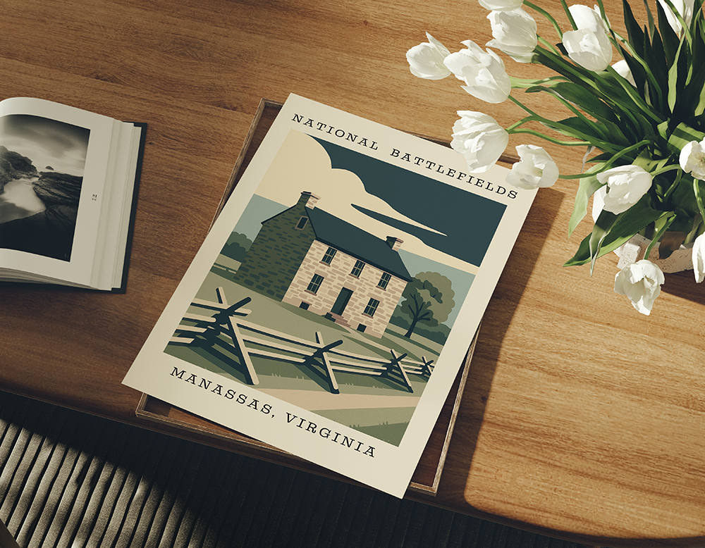 Manassas Stone House Art Print – Virginia Battlefields