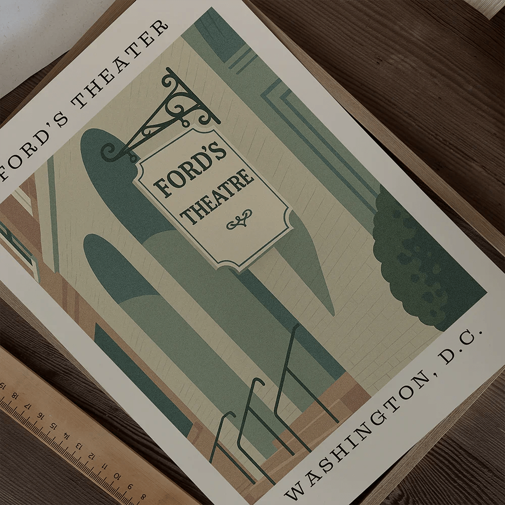 Ford’s Theater Art Print – Washington, D.C. - The FlatFile Society