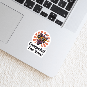 Grapeful for You Sticker - The FlatFile Society