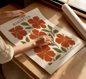 Hawaii State Flower Art Print – Hibiscus - The FlatFile Society