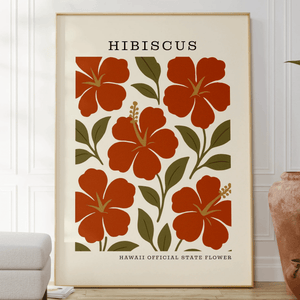 Hawaii State Flower Art Print – Hibiscus - The FlatFile Society