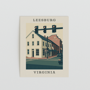 Leesburg, Virginia – Lightfoot Corner Art Print - The FlatFile Society