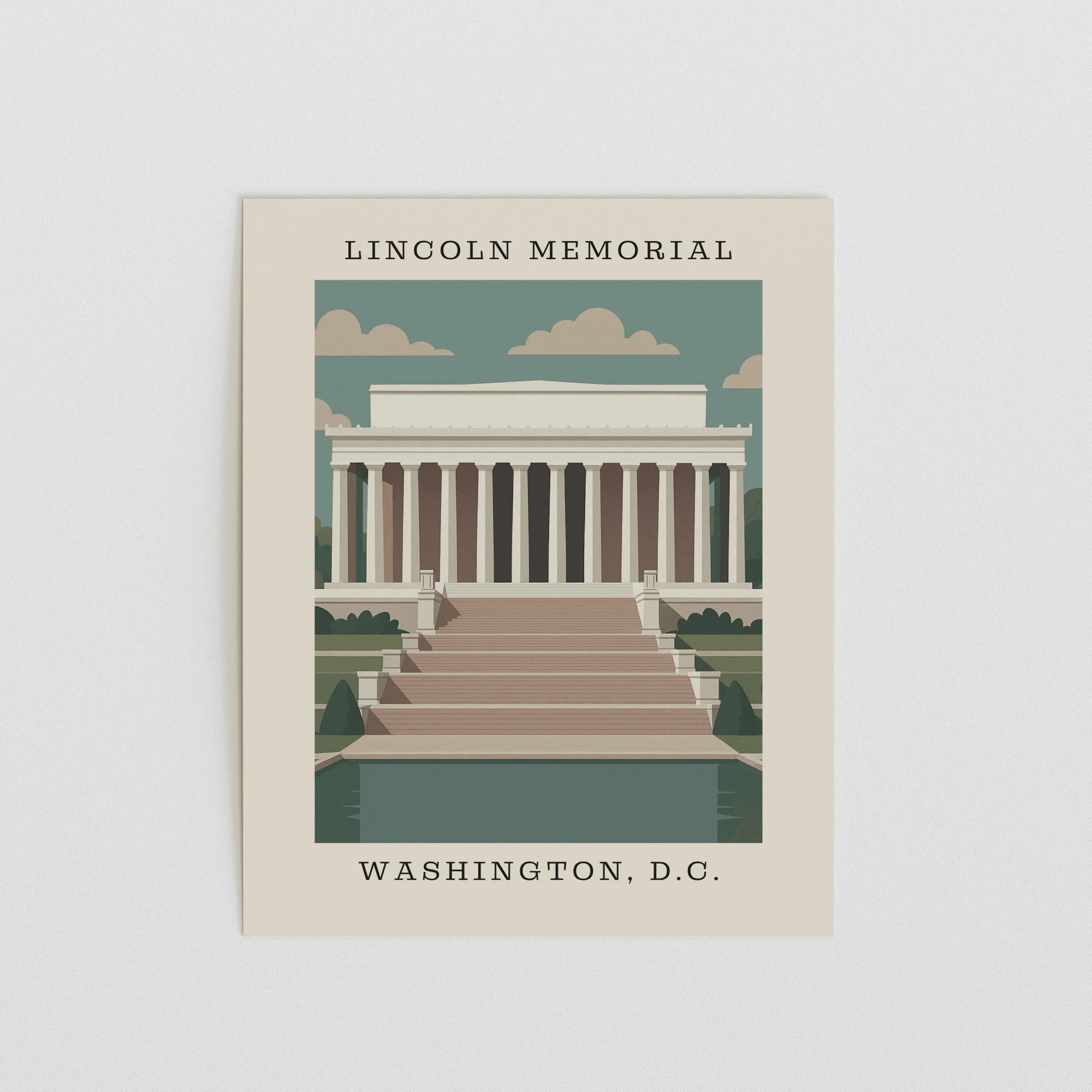 Lincoln Memorial Art Print – Washington, D.C. - The FlatFile Society