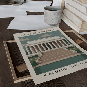 Lincoln Memorial Art Print – Washington, D.C. - The FlatFile Society