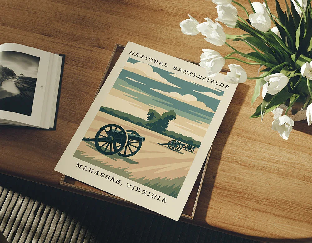 Manassas National Battlefields Art Print – Virginia - The FlatFile Society