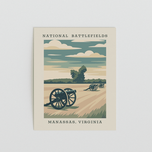 Manassas National Battlefields Art Print – Virginia - The FlatFile Society