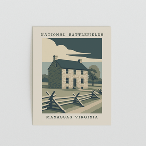 Manassas Stone House Art Print – Virginia Battlefields - The FlatFile Society