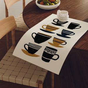 Mid Century Coffee Cups Art Print, Retro Kitchen Wall Decor - The FlatFile Society