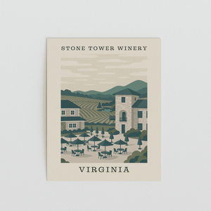 Stone Tower Winery– Virginia Art Print - The FlatFile Society