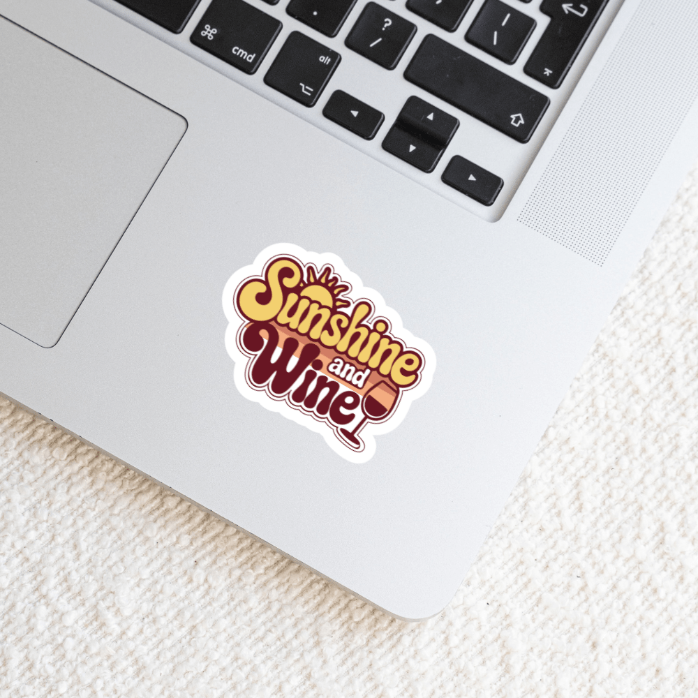 Sunshine and Wine Sticker 2.0 - The FlatFile Society