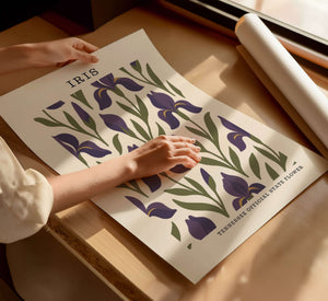 Tennessee State Flower Art Print – Iris - The FlatFile Society