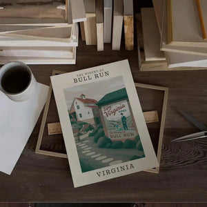 The Winery at Bull Run – Virginia Art Print - The FlatFile Society
