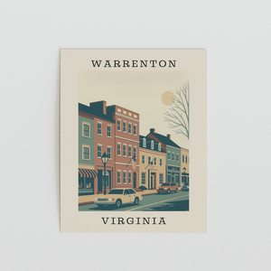 Warrenton, Virginia – Main Street Art Print - The FlatFile Society