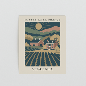 Winery at La Grange – Virginia Art Print - The FlatFile Society
