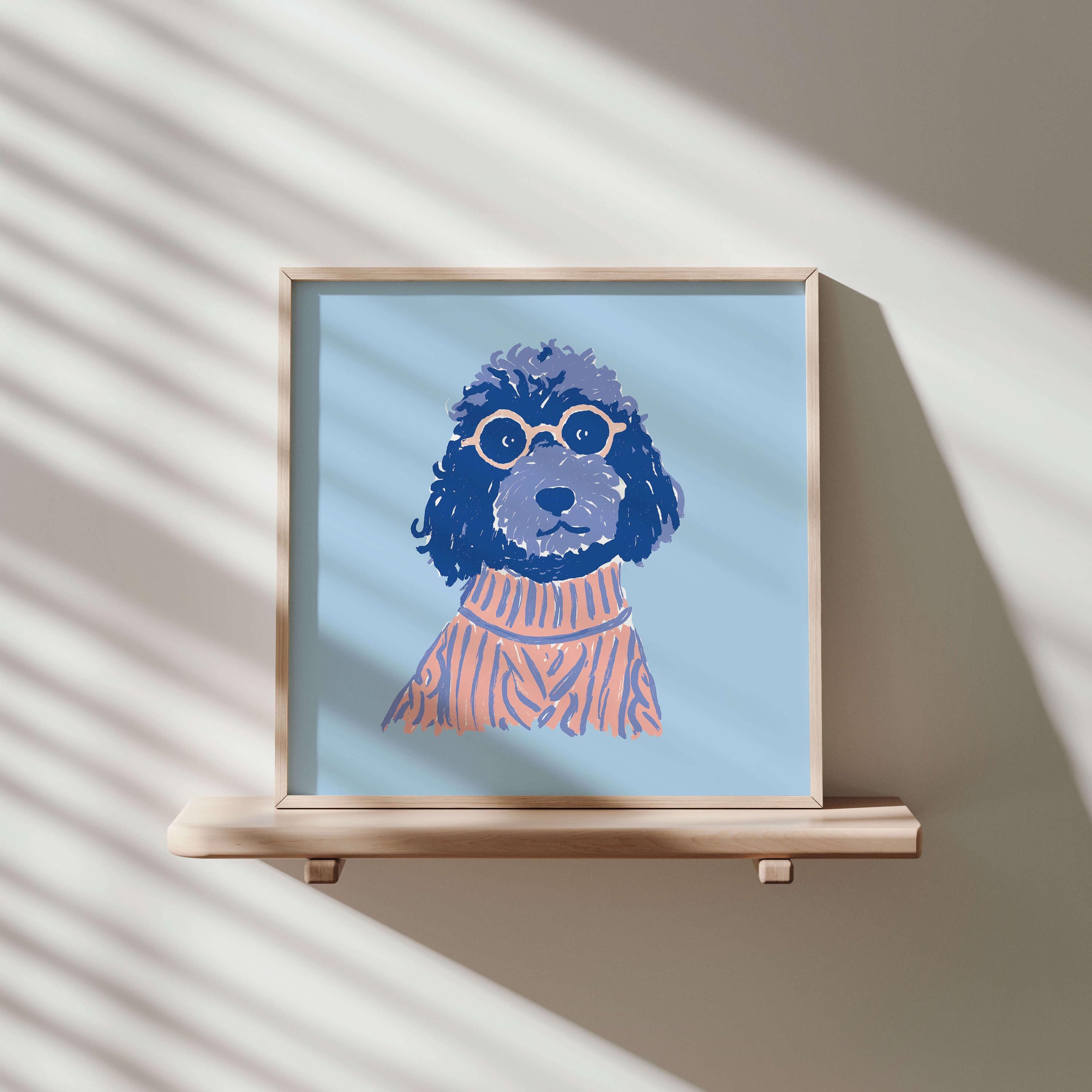 Doodle glasses art print