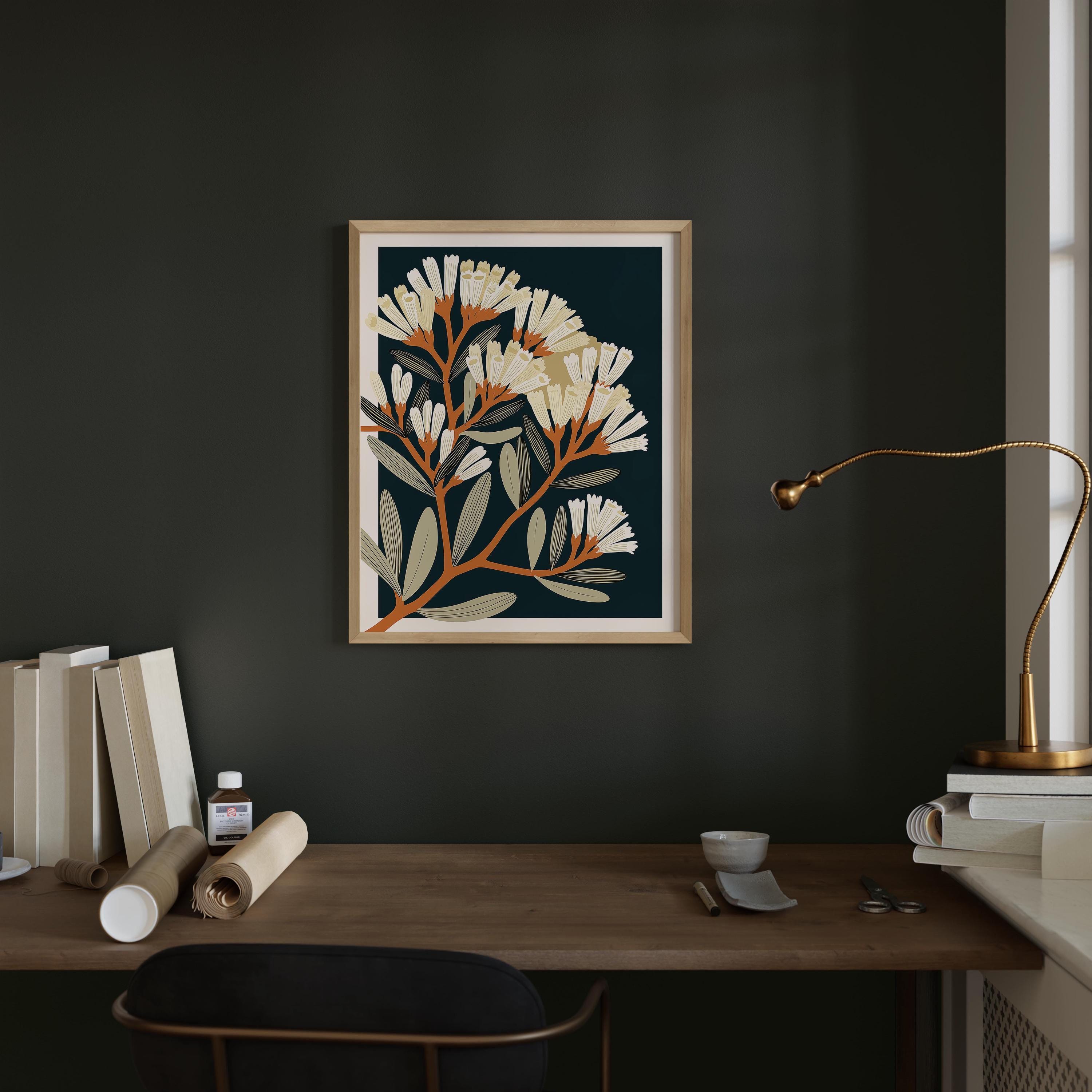 Nevada state flower art print, sagebrush