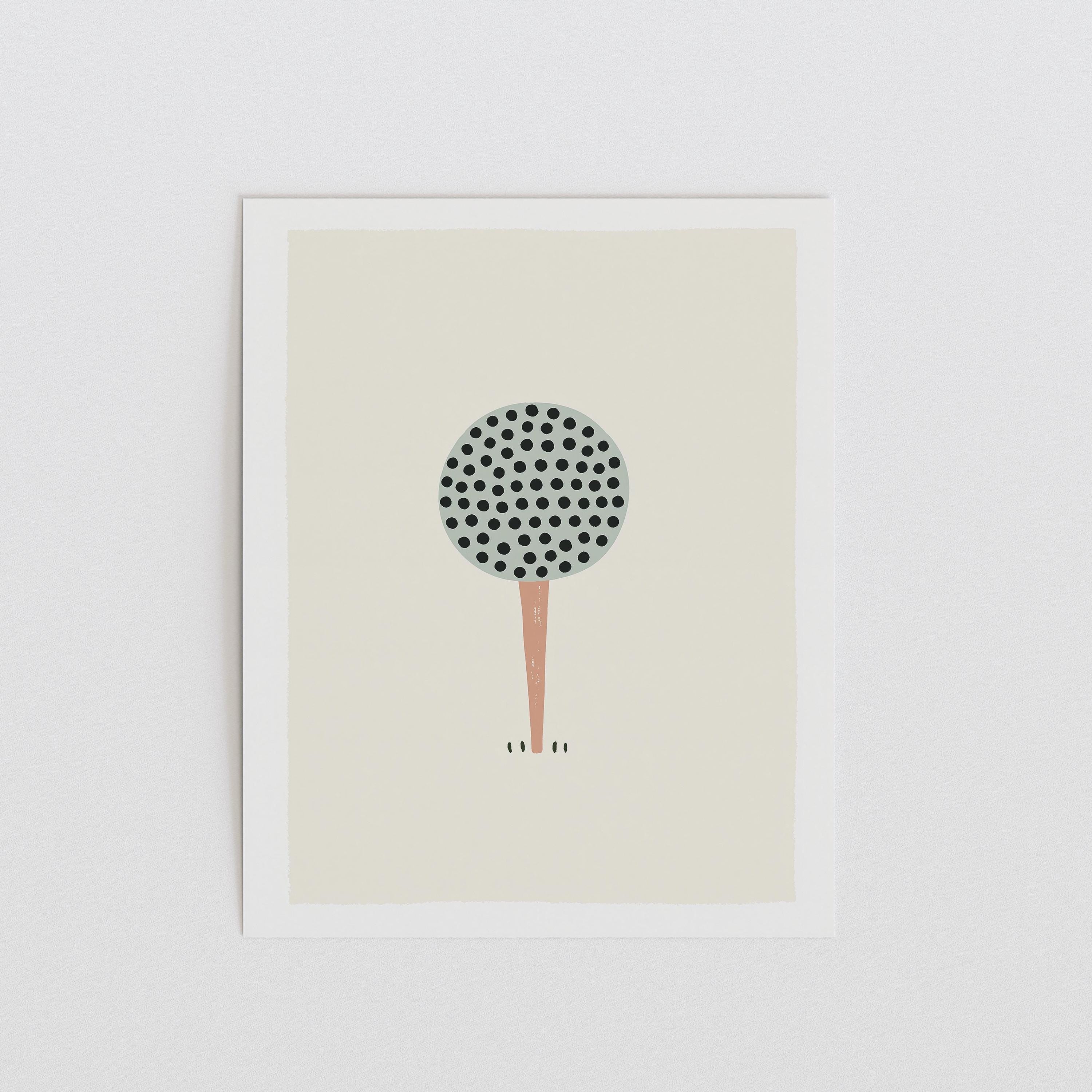 Golf ball nursery print