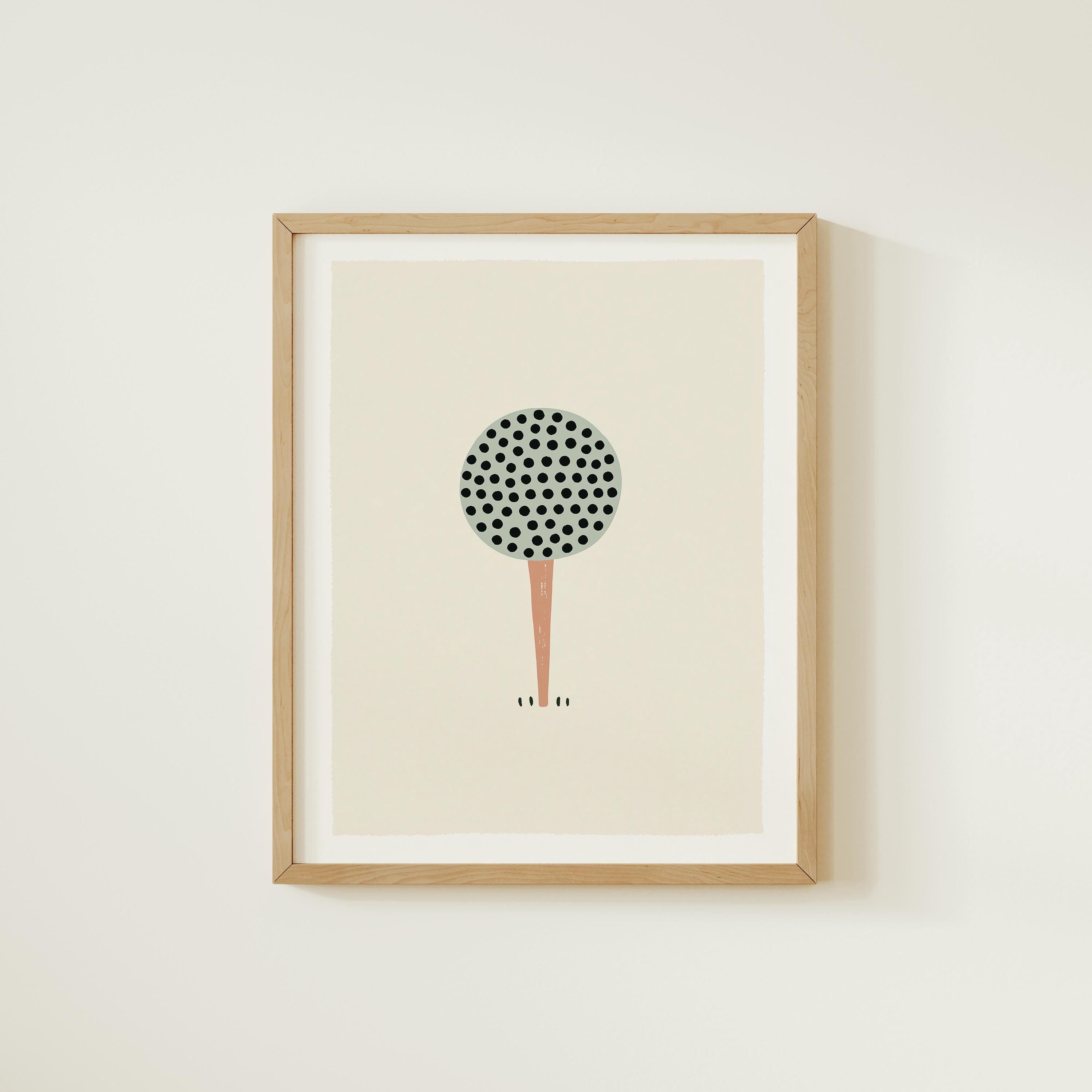 Golf Ball Nursery Print