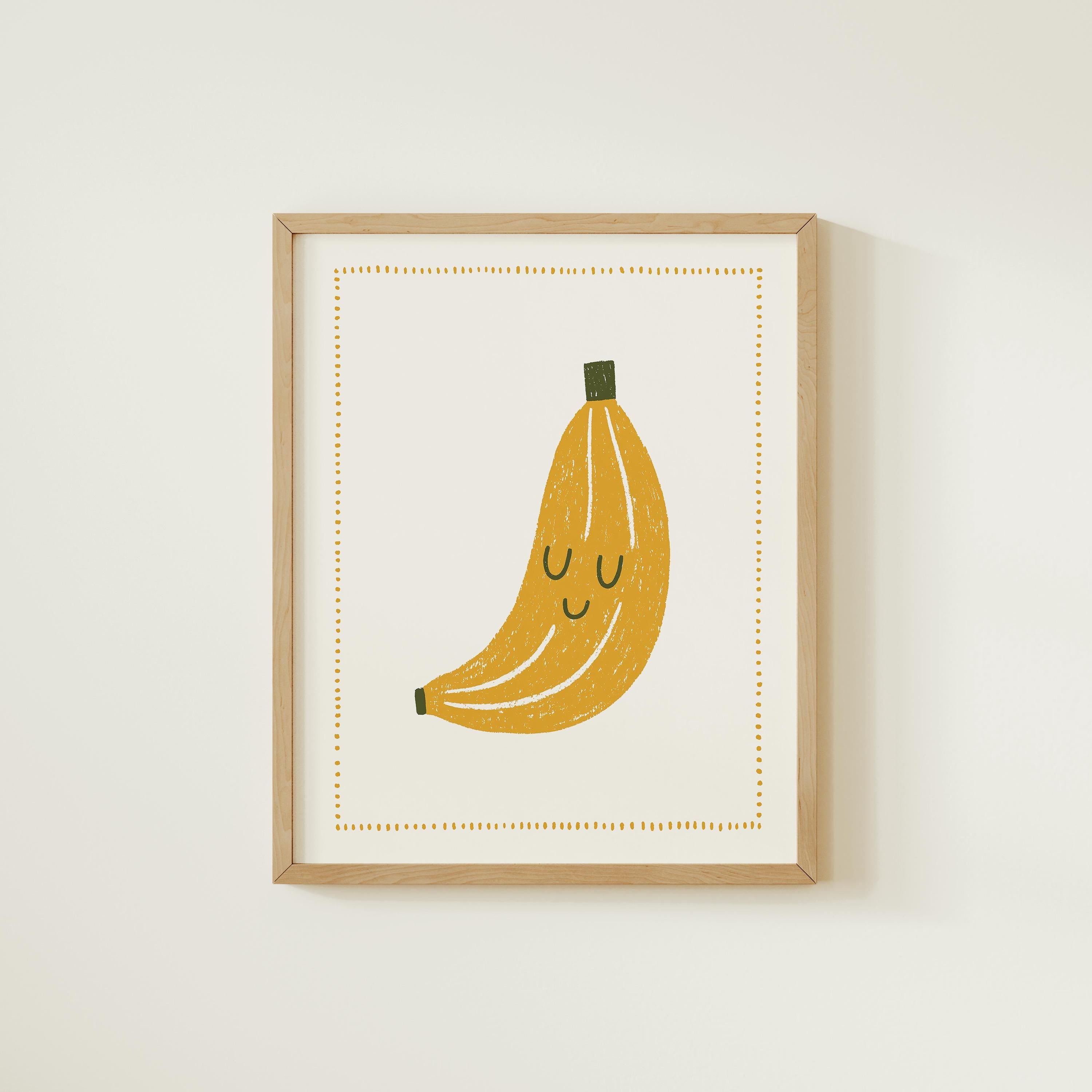Yellow Banana Nursery Print