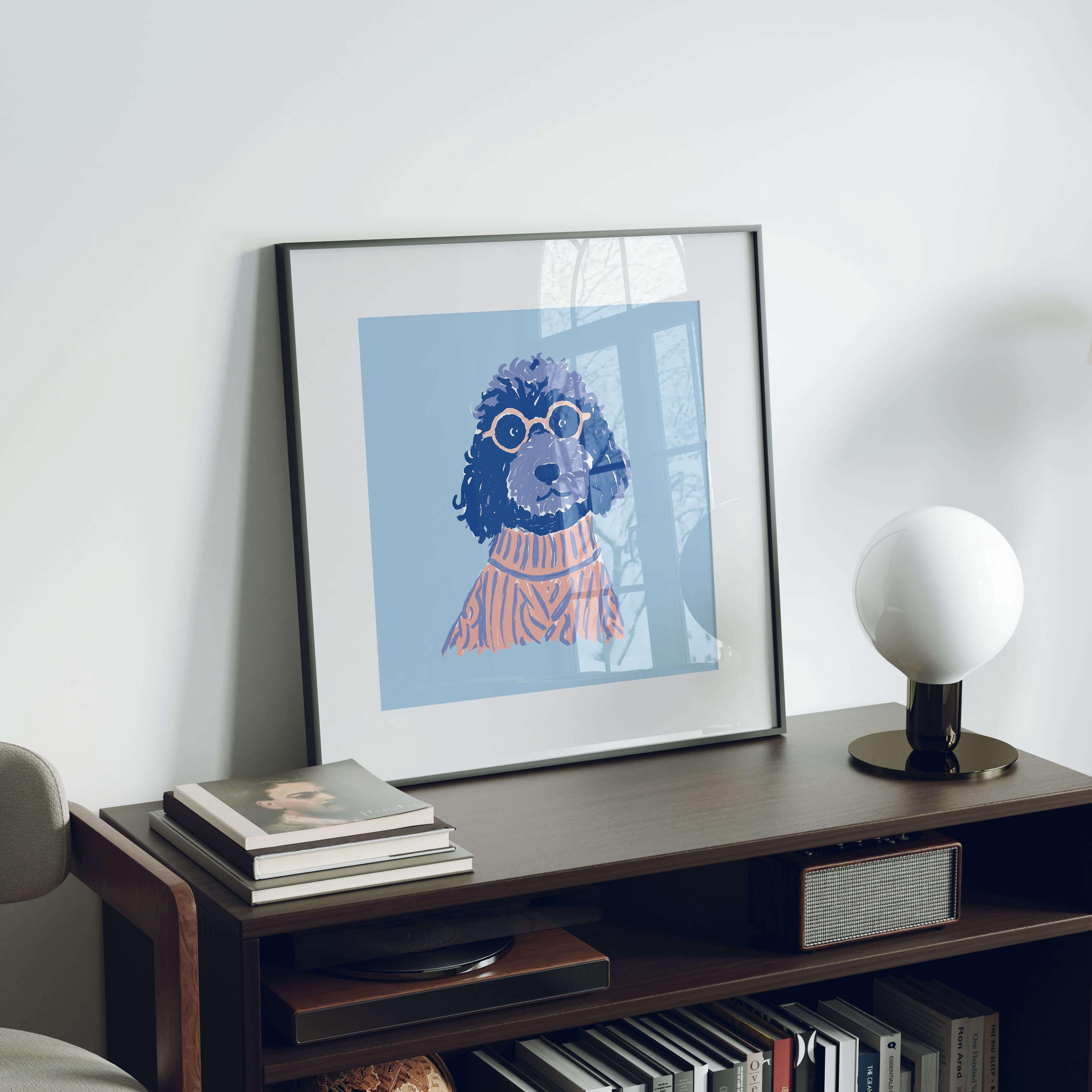 Doodle Glasses Art Print