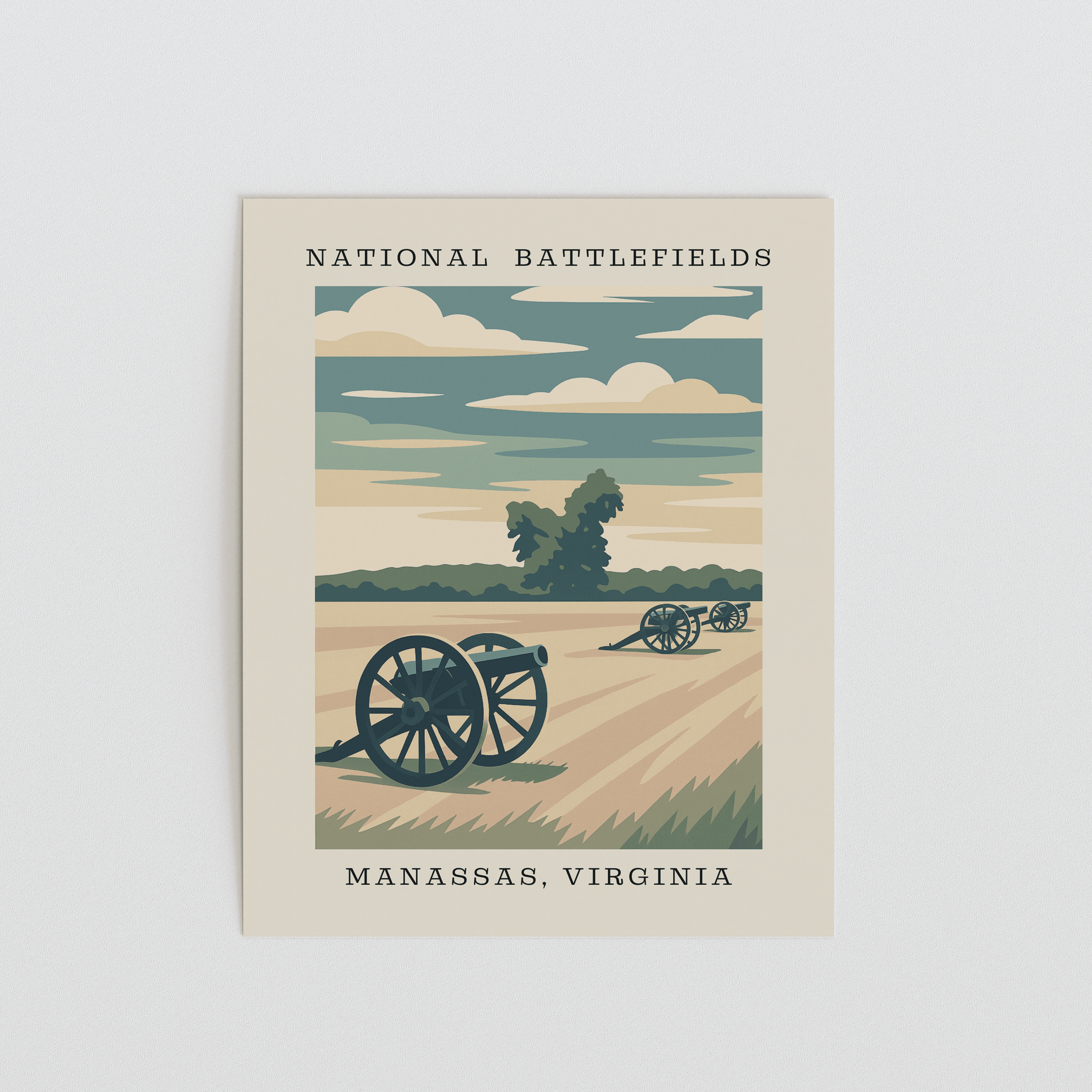 Manassas National Battlefields Art Print – Virginia