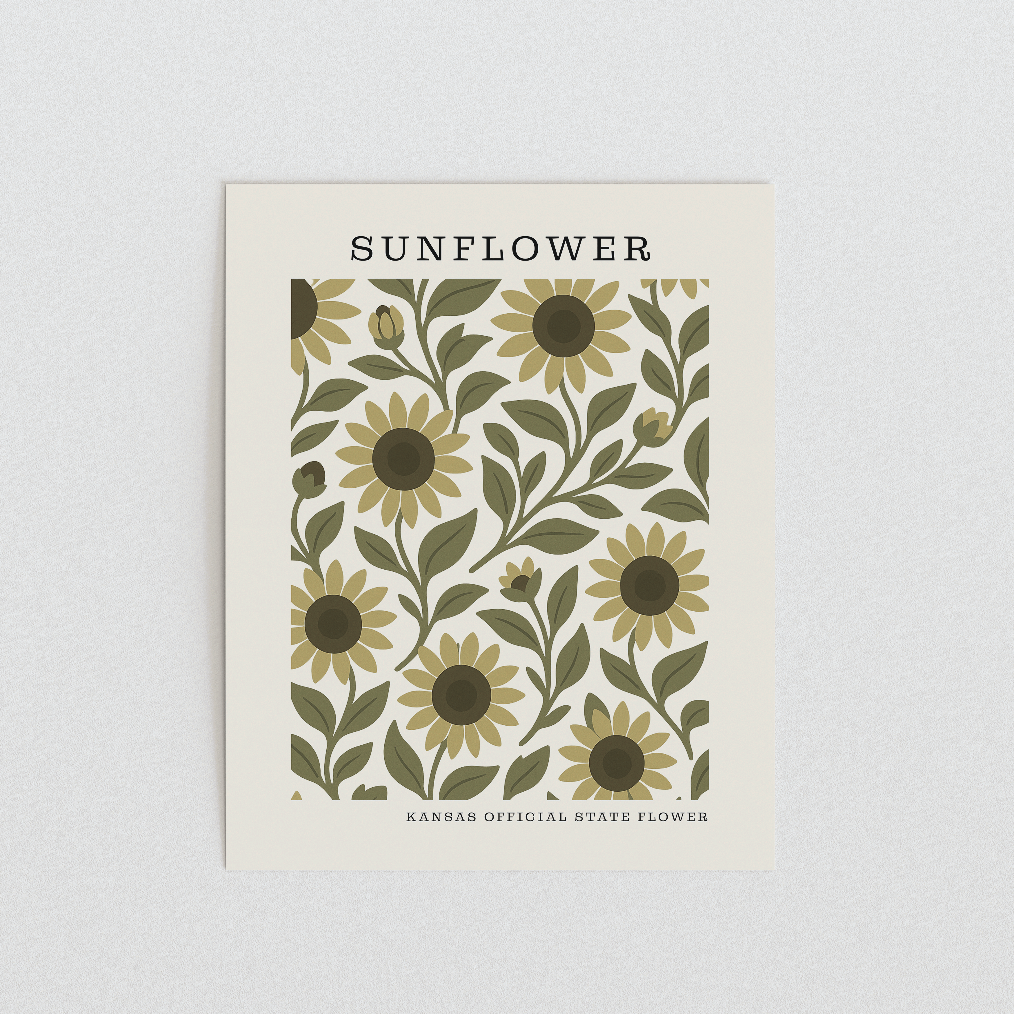 Kansas State Flower Art Print – Sunflower