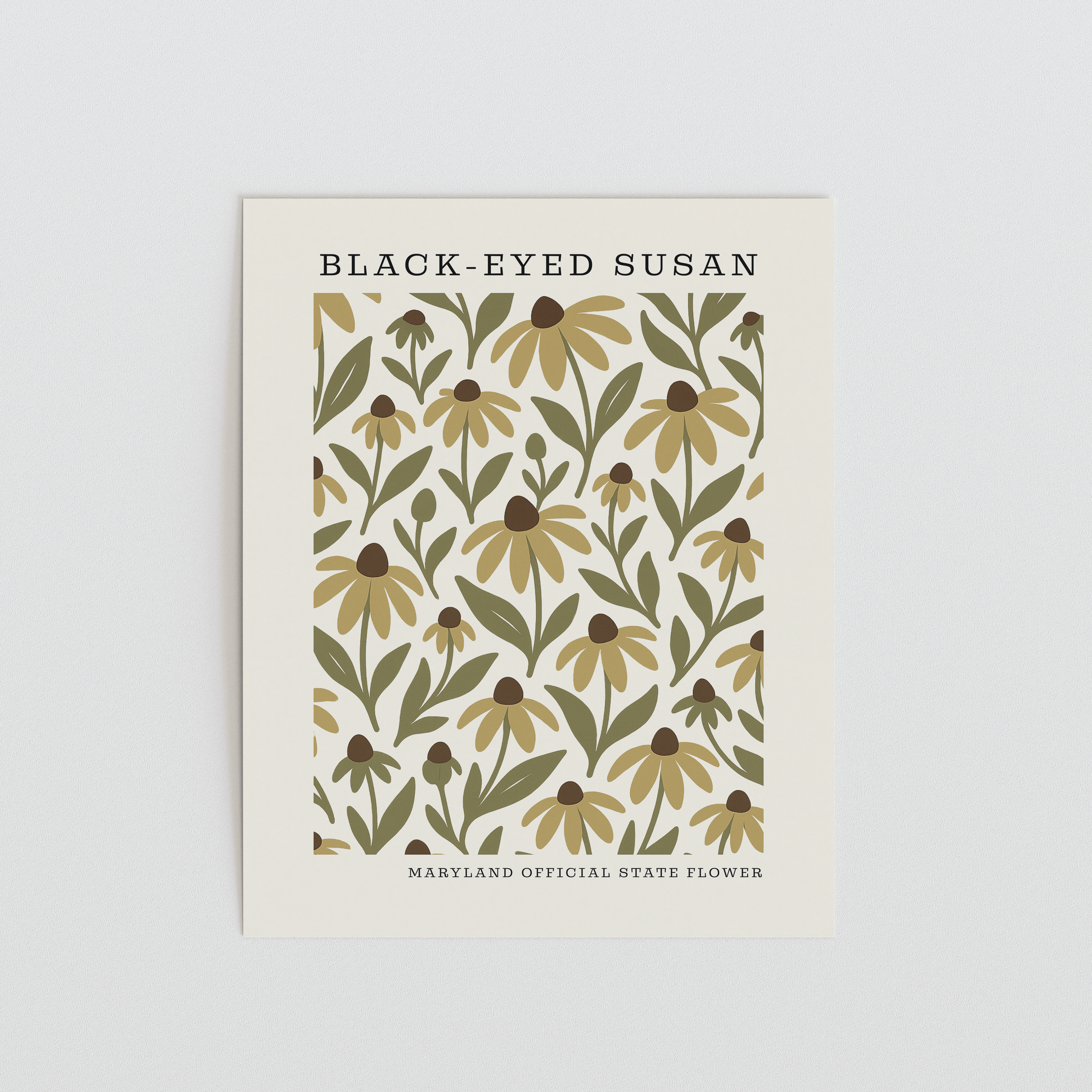 Maryland State Flower Art Print – Black-Eyed Susan