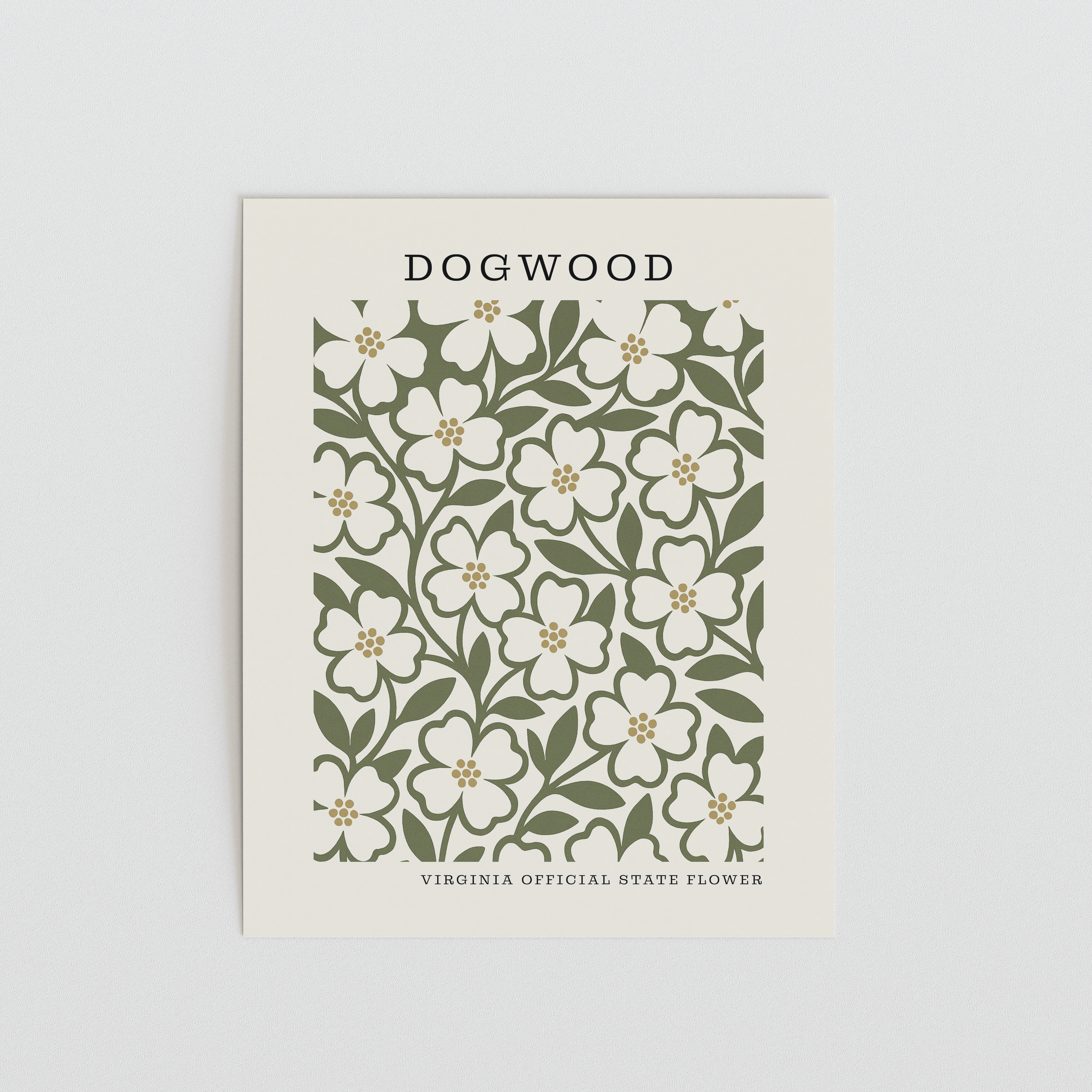 Virginia State Flower Art Print – Dogwood
