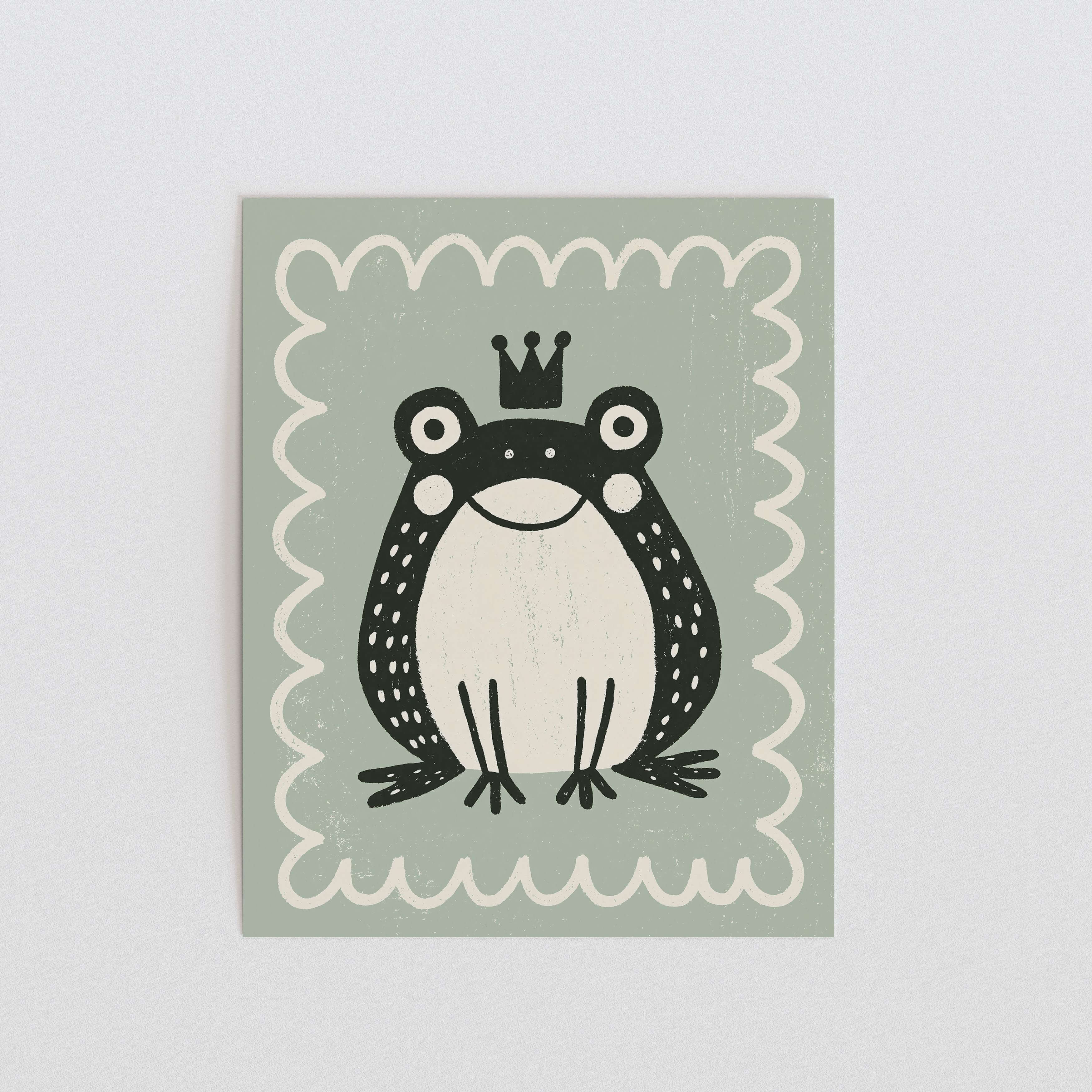 Frog Prince Nursery Print