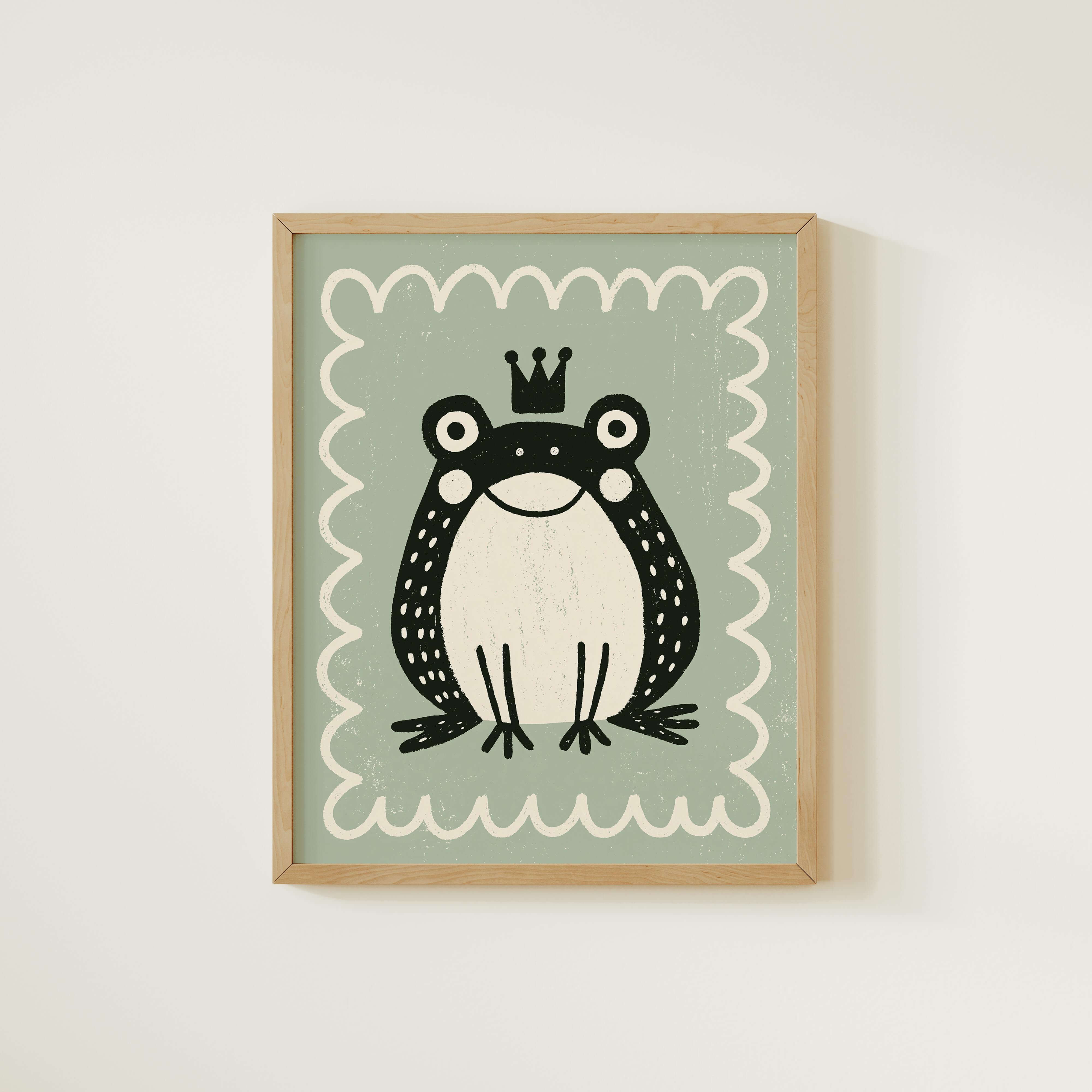 Frog Prince Nursery Print