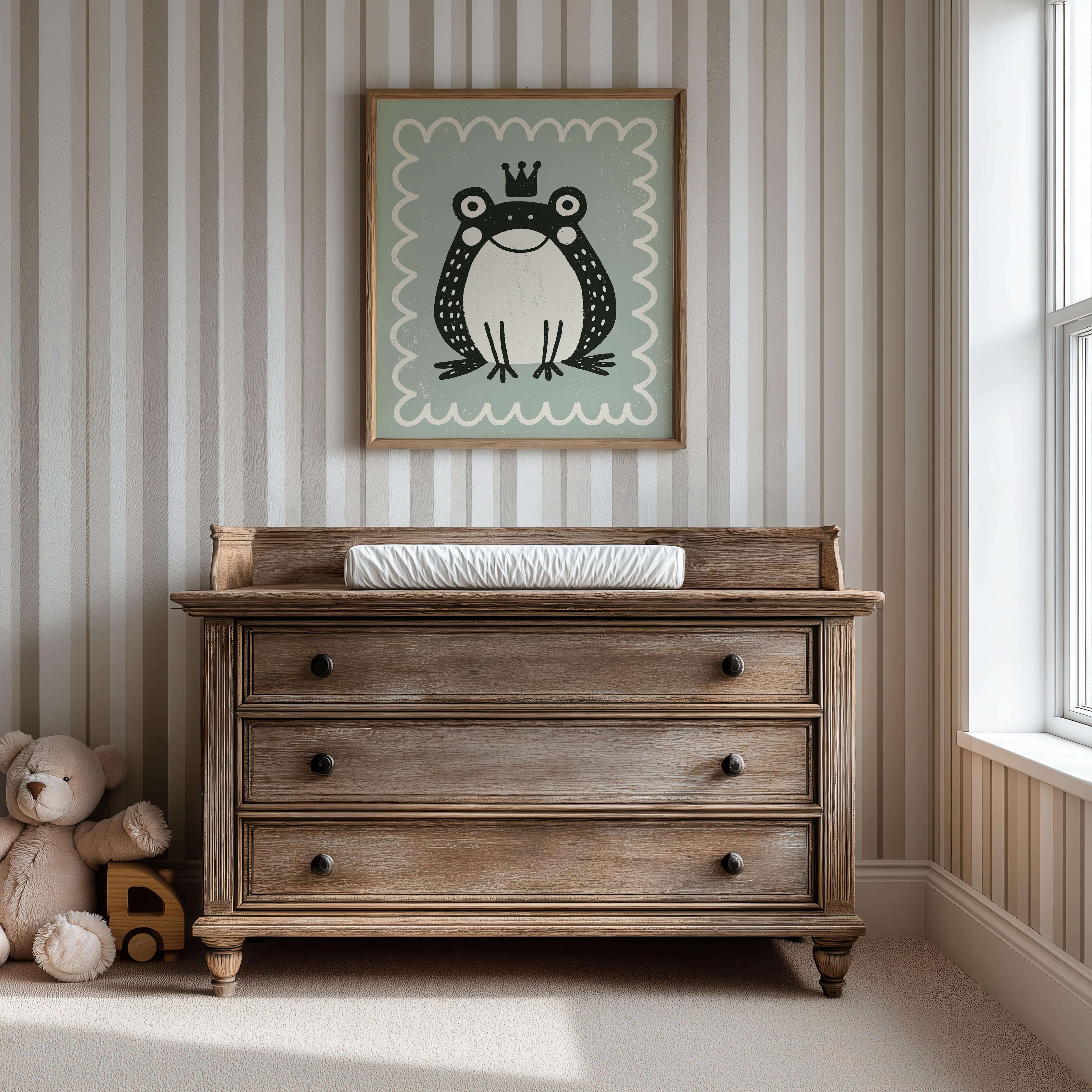 Frog Prince Nursery Print