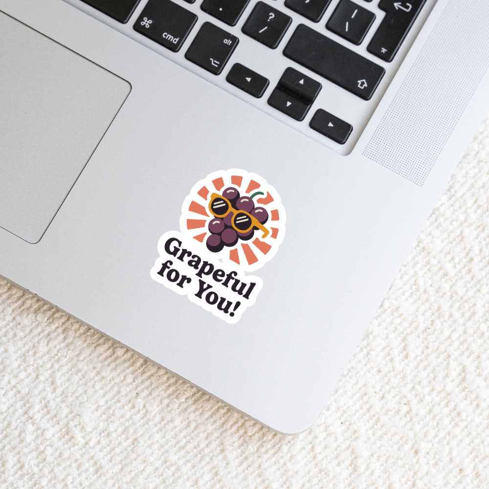 Grapeful for You Sticker
