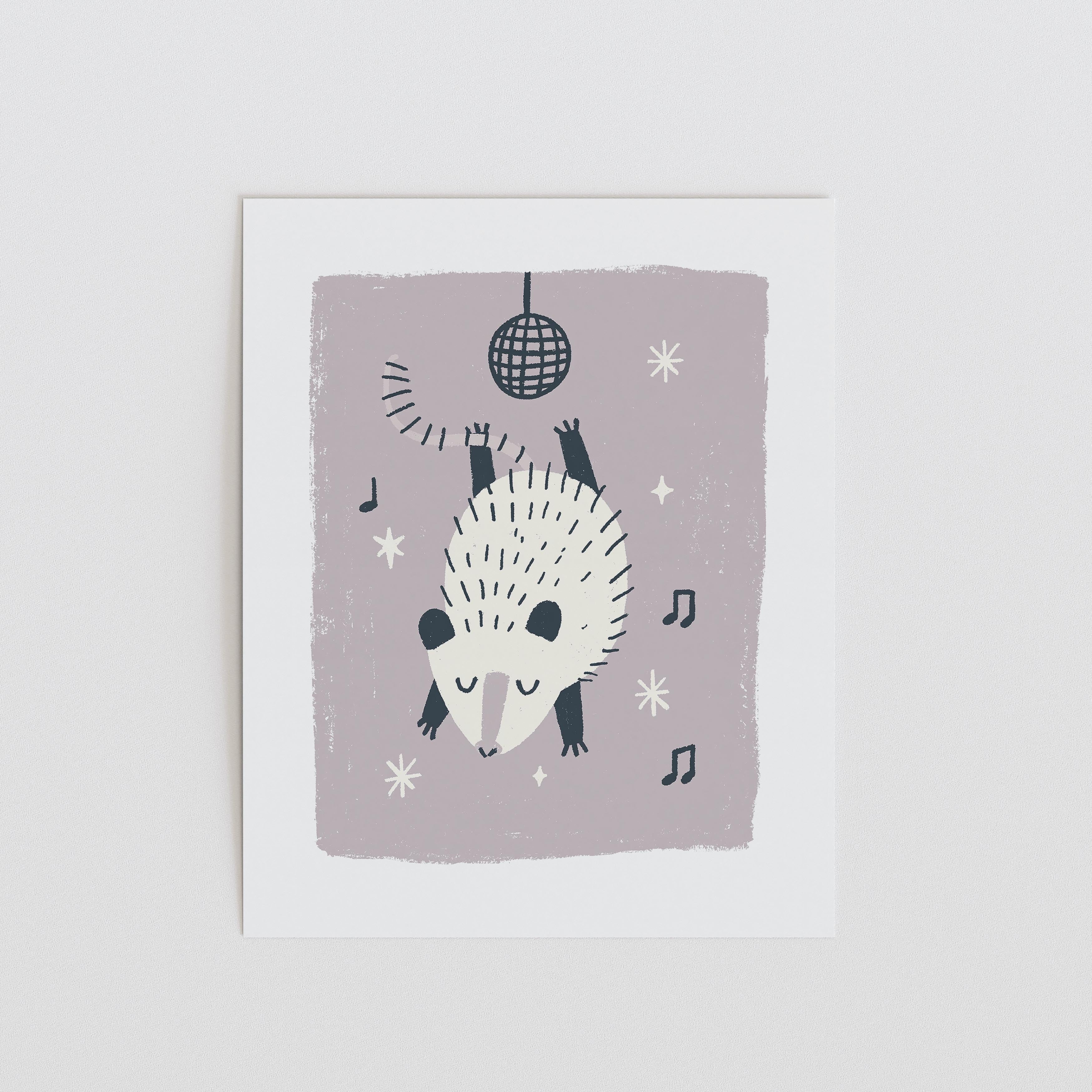 Dancing Opossum Nursery Print