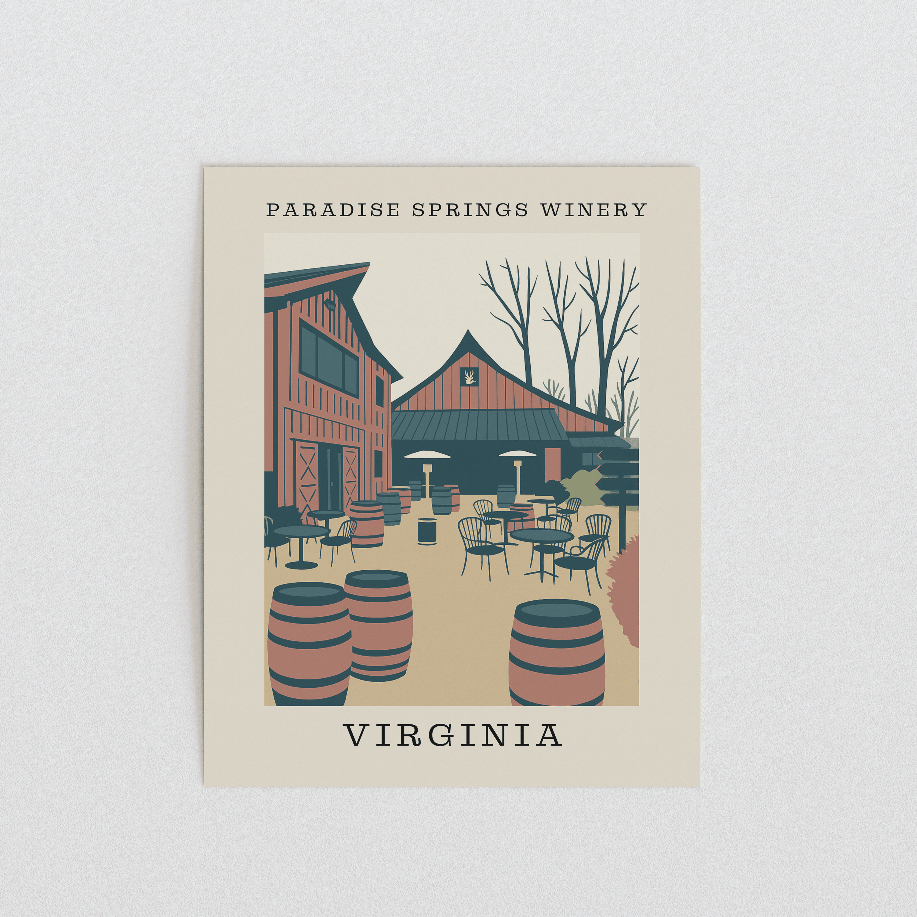 Paradise Springs Winery – Virginia Art Print