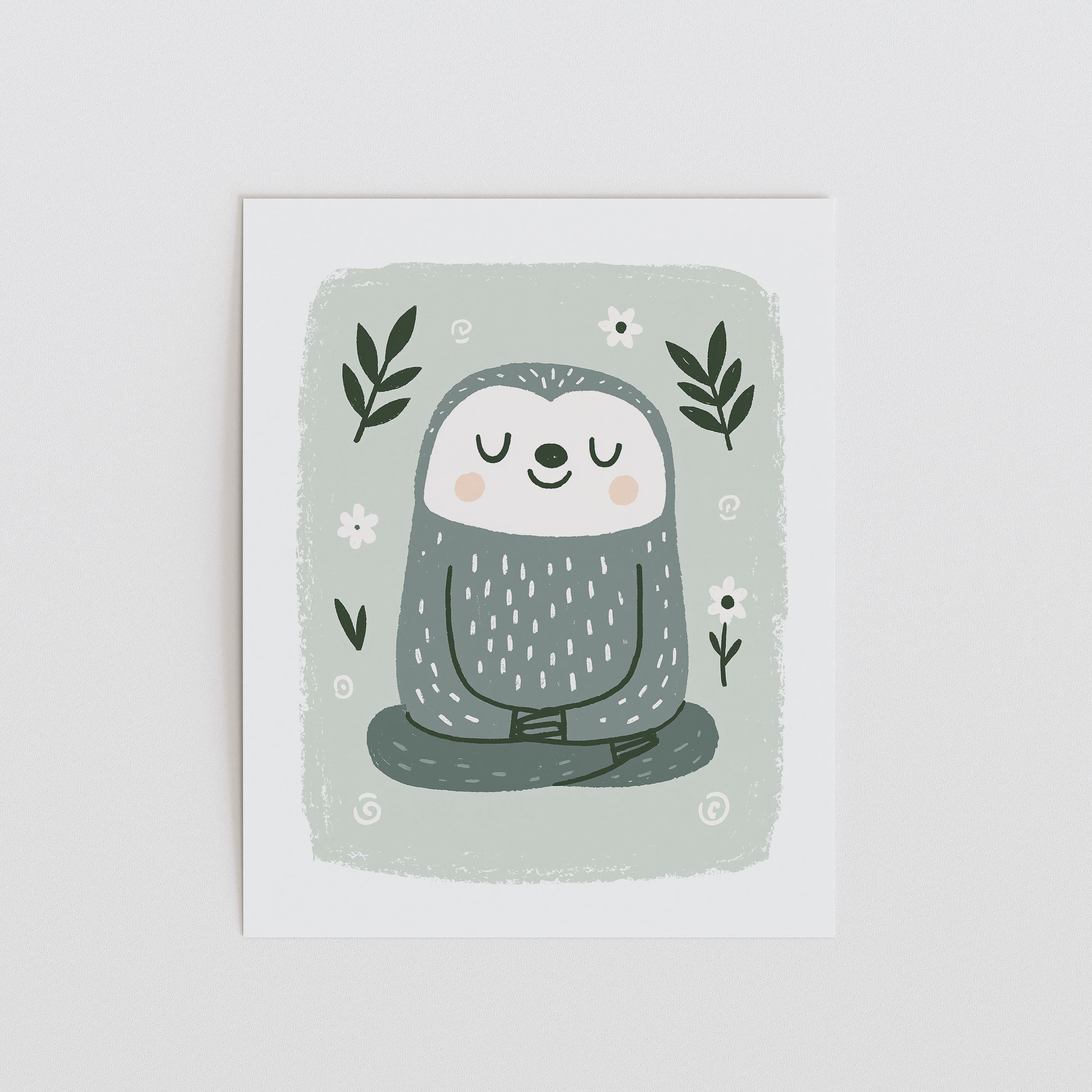 Sloth Nursery Print