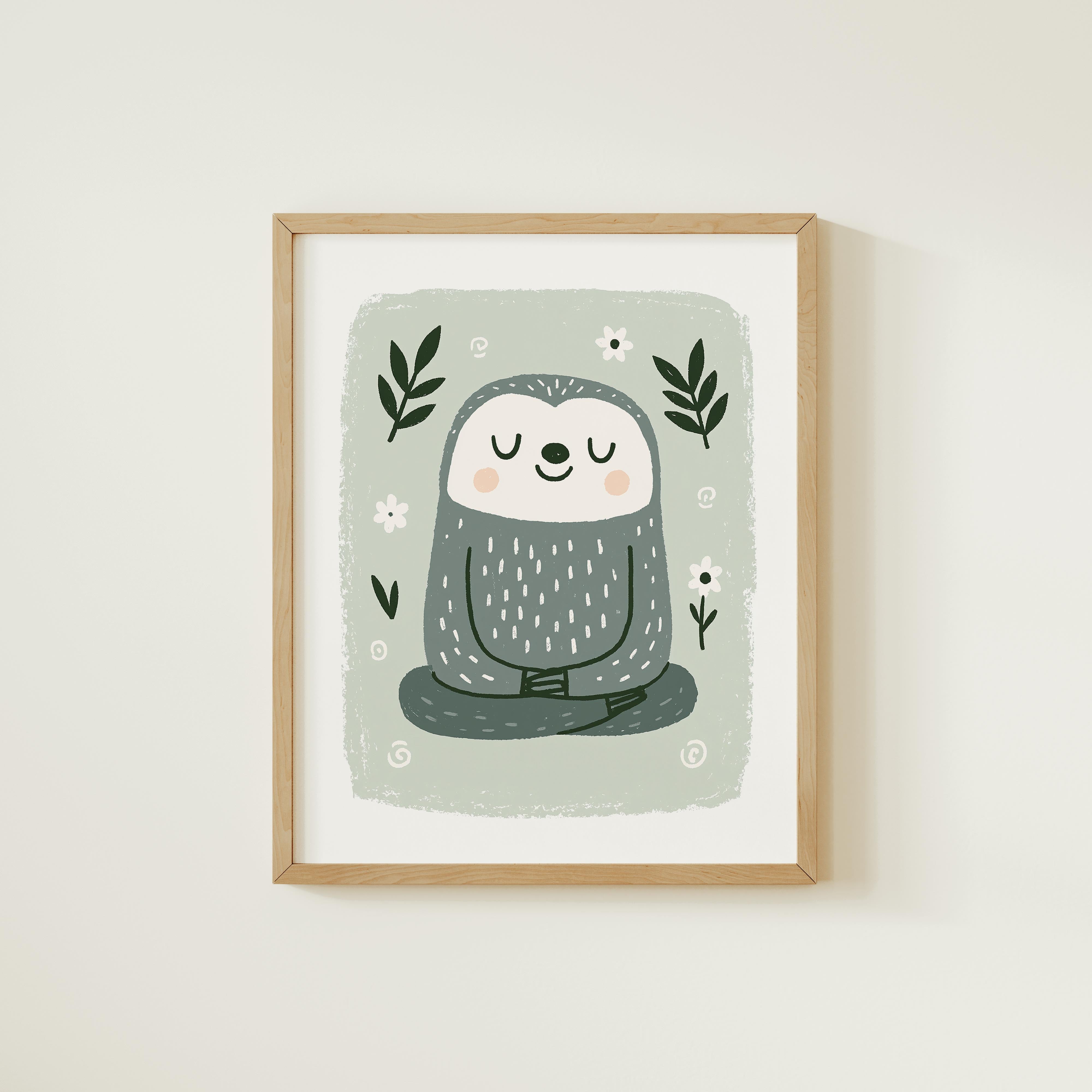 Sloth Nursery Print