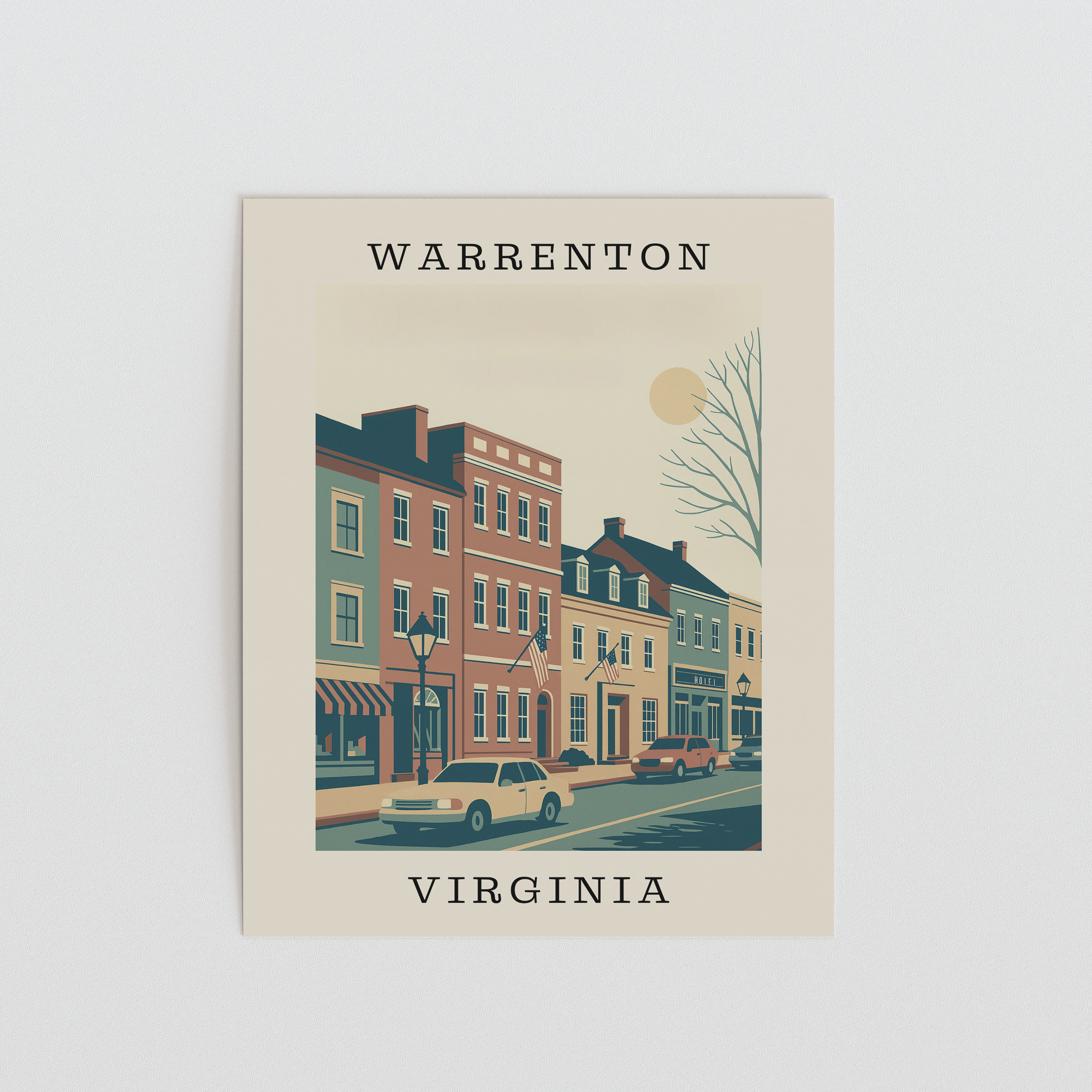 Warrenton, Virginia – Main Street Art Print
