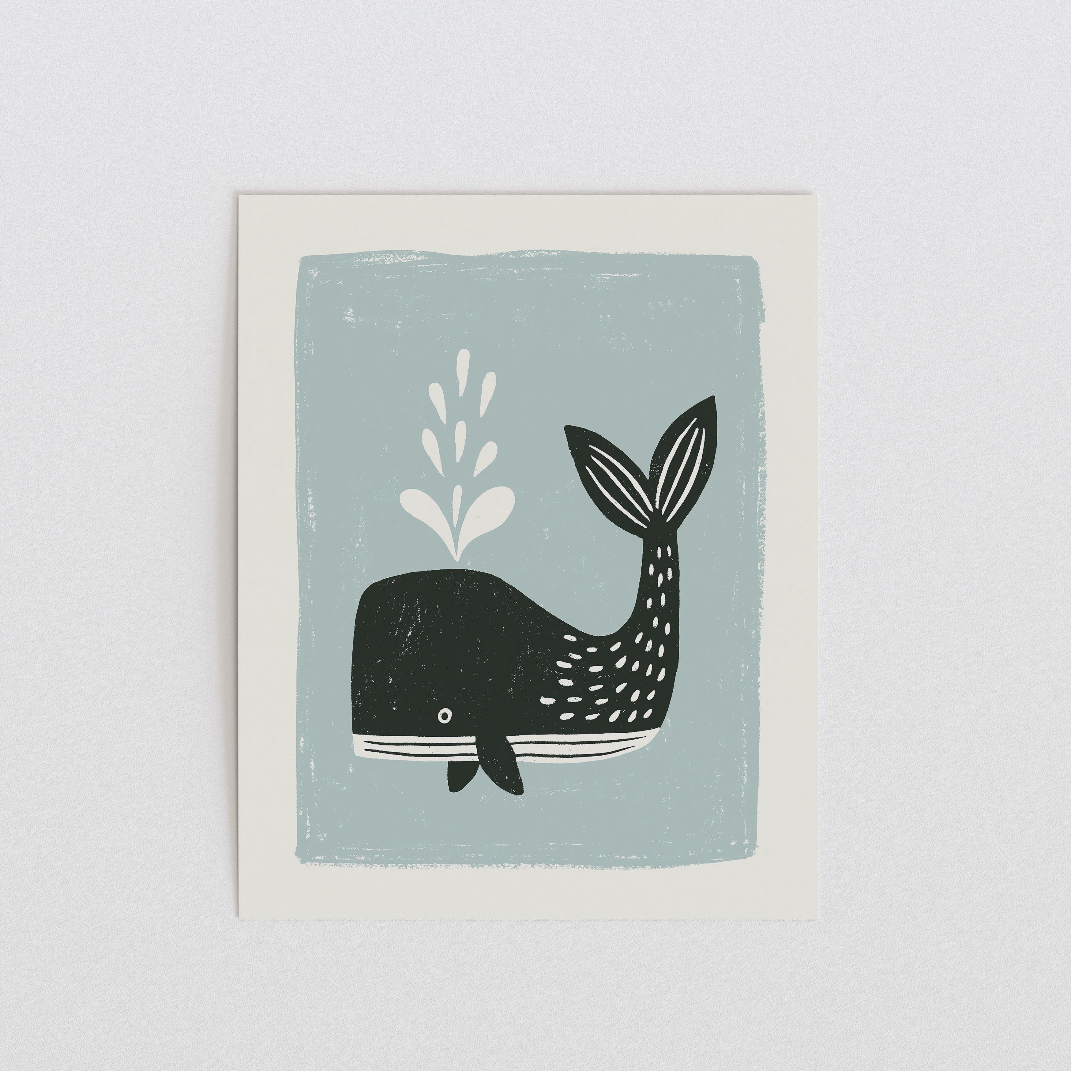 Whale Nursery Print