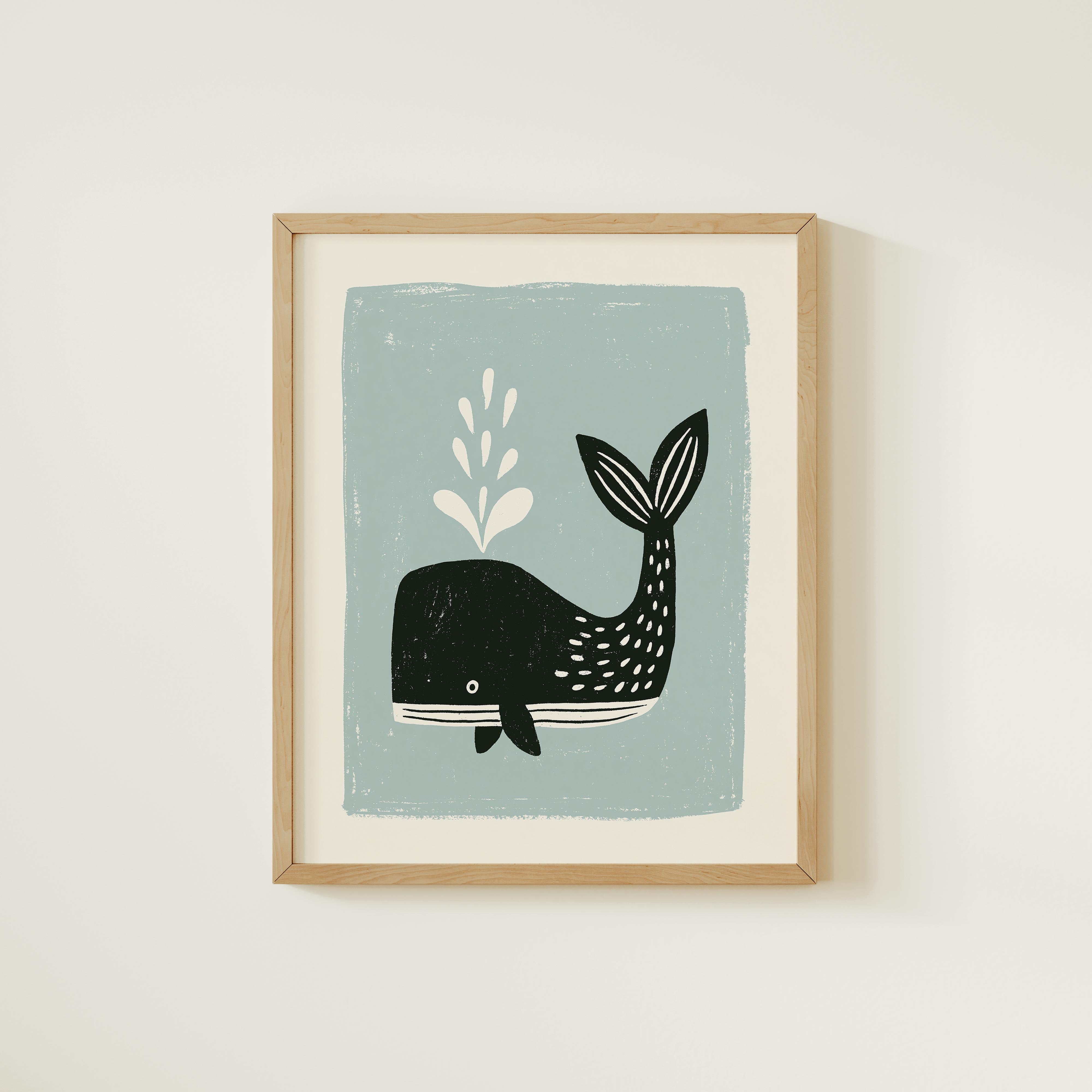 Whale Nursery Print