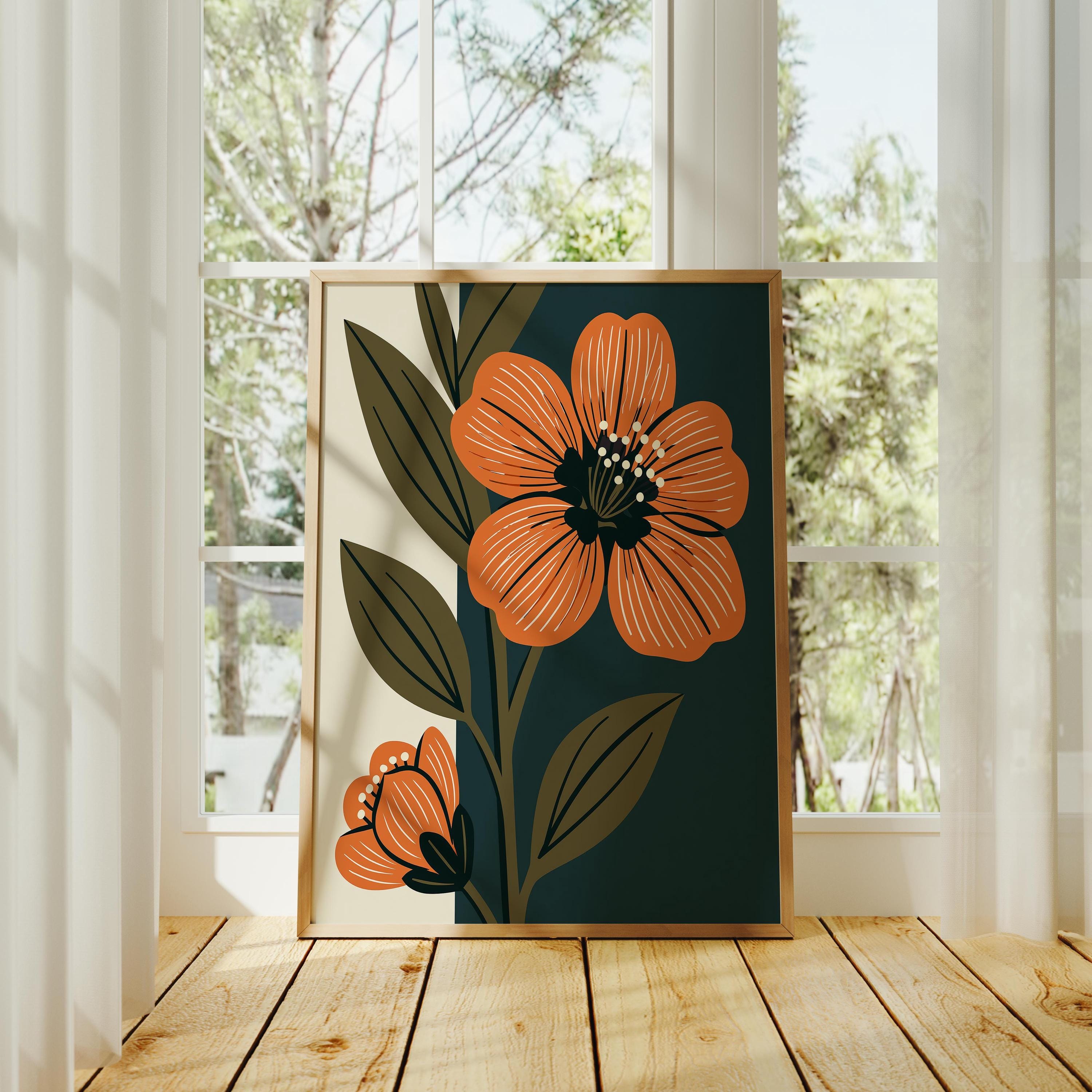 Delaware state flower art print, peach blossom