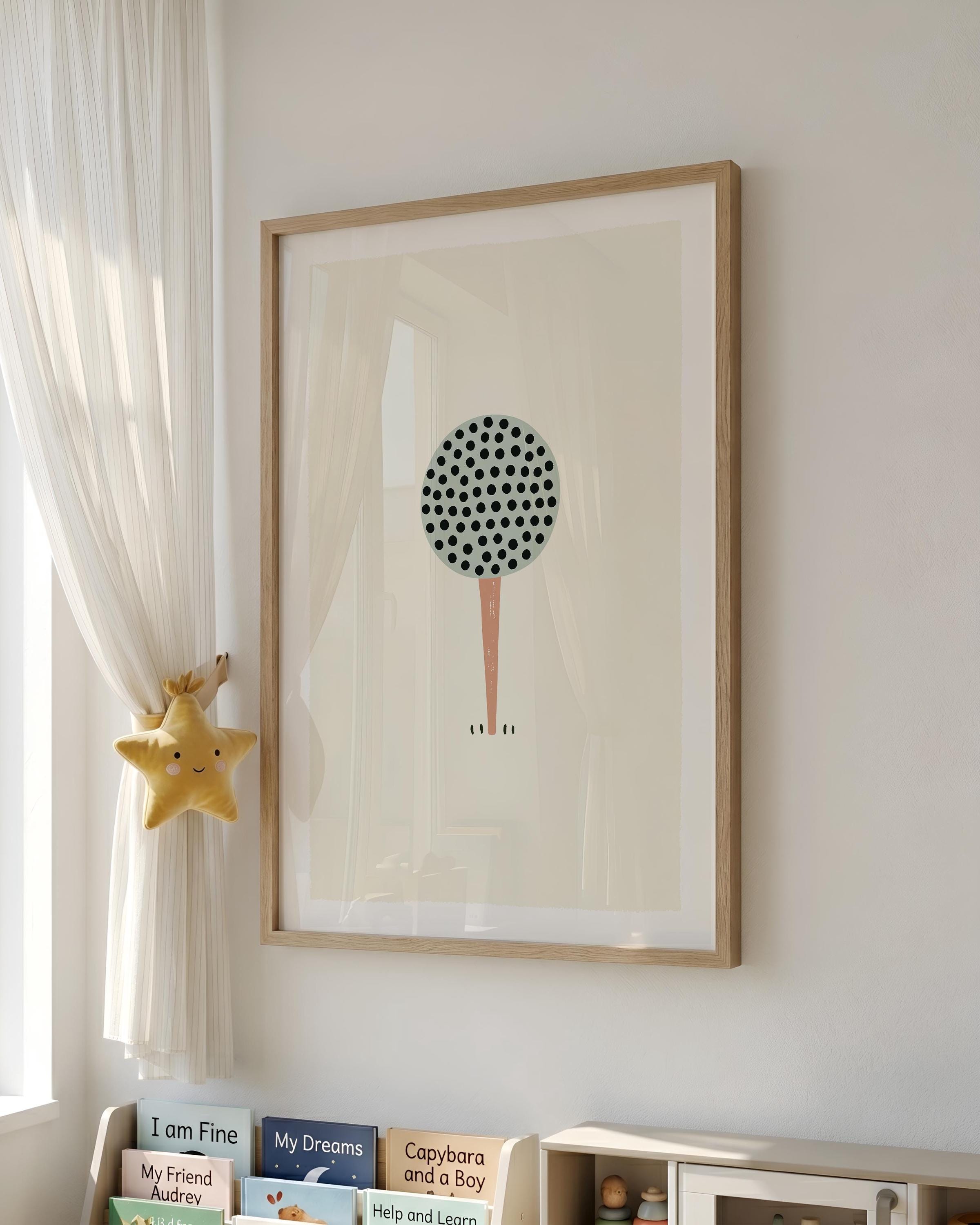 Golf ball nursery print
