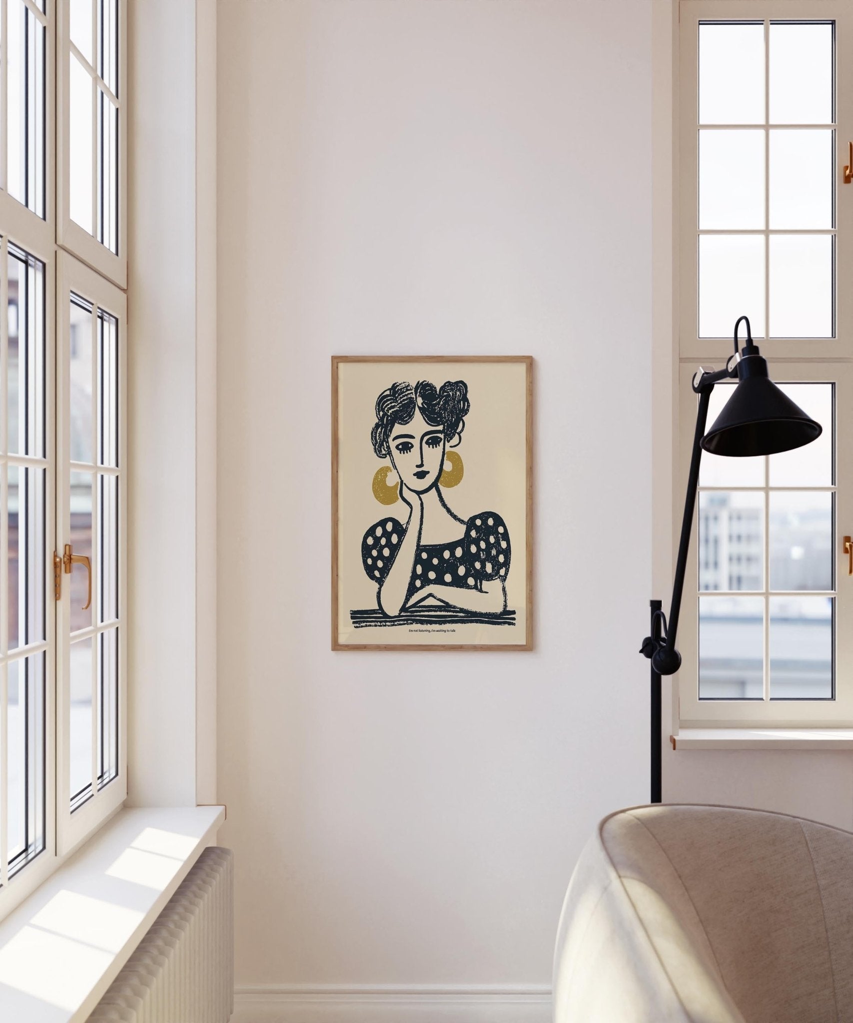 I Am Not Listening art print