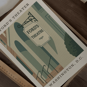 Ford’s Theater Art Print – Washington, D.C. - The FlatFile Society
