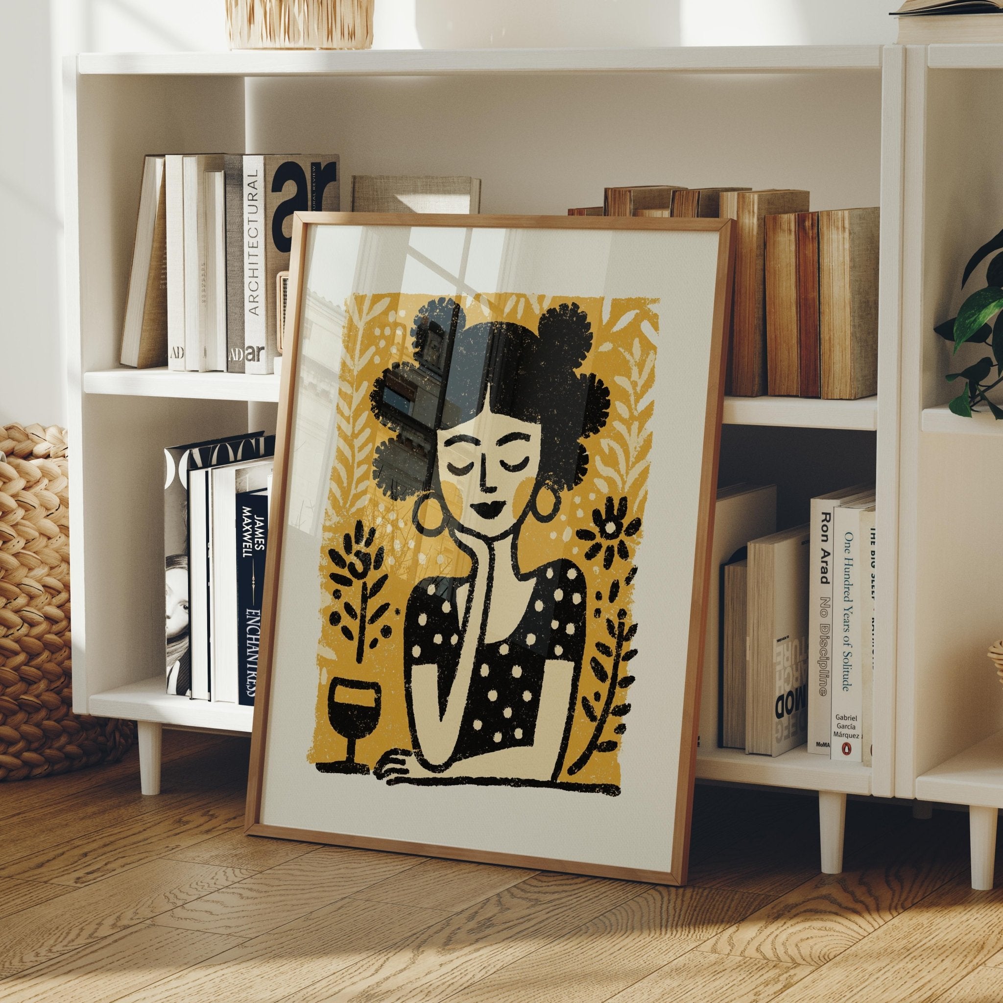 Garden Party Mood, Bold Woman Wall Art Print - The FlatFile Society