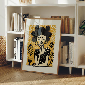 Garden Party Mood, Bold Woman Wall Art Print - The FlatFile Society