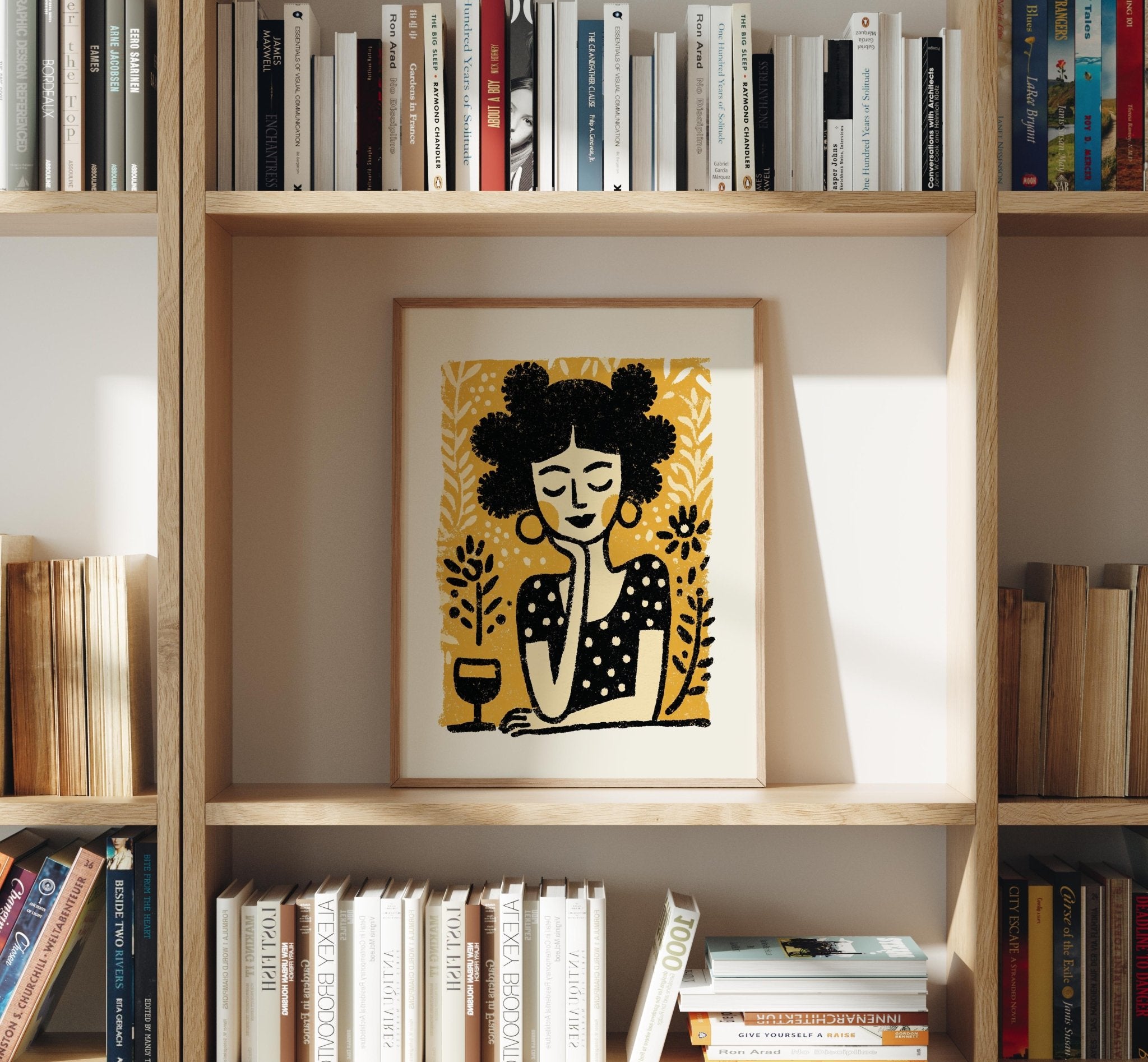 Garden Party Mood, Bold Woman Wall Art Print - The FlatFile Society