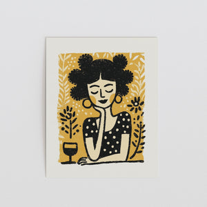 Garden Party Mood, Bold Woman Wall Art Print - The FlatFile Society